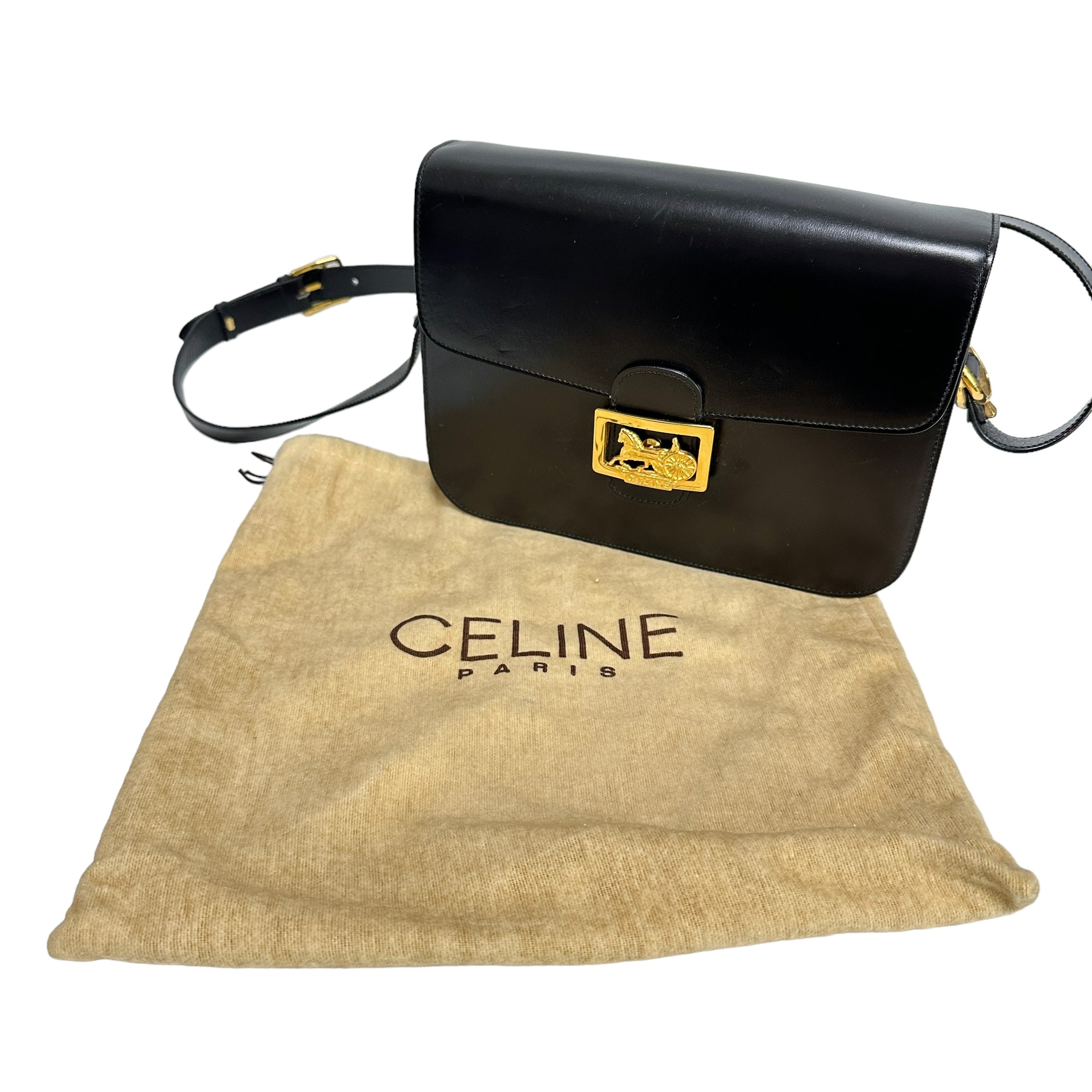 CELINE セリーヌ 馬車レザーショルダー