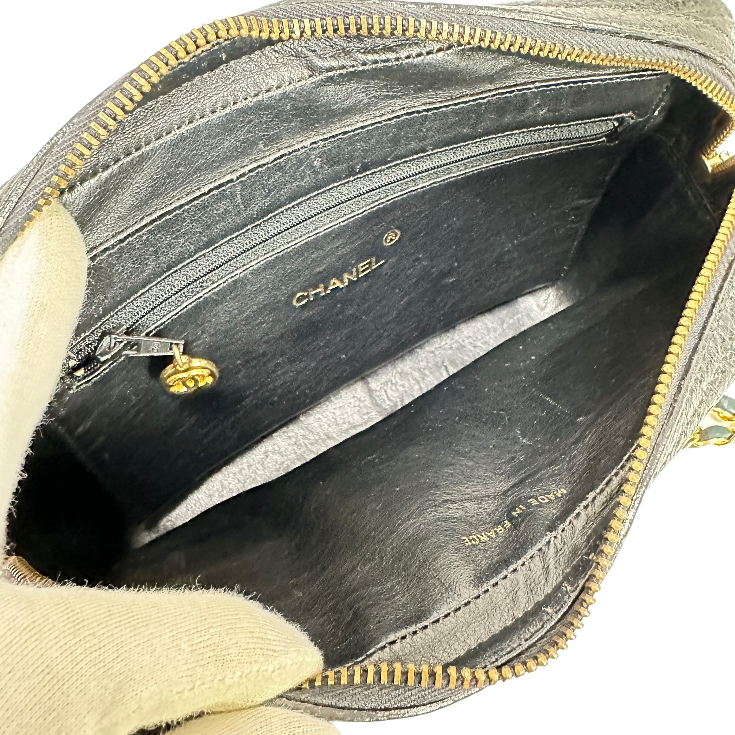 CHANEL シャネル オーストリッチ チェーンショルダーバッグ