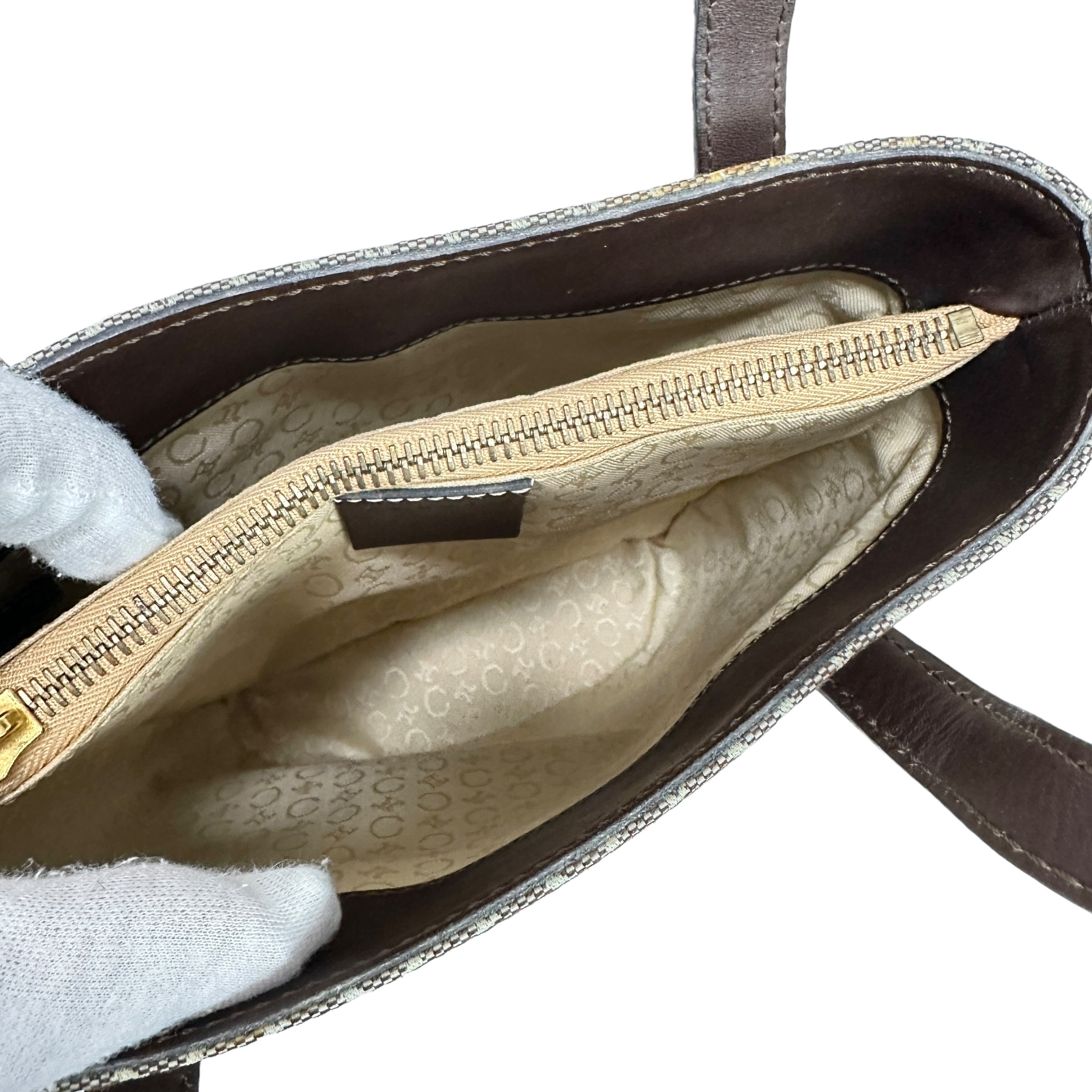 CELINE セリーヌ Cマカダム ハンドバッグ