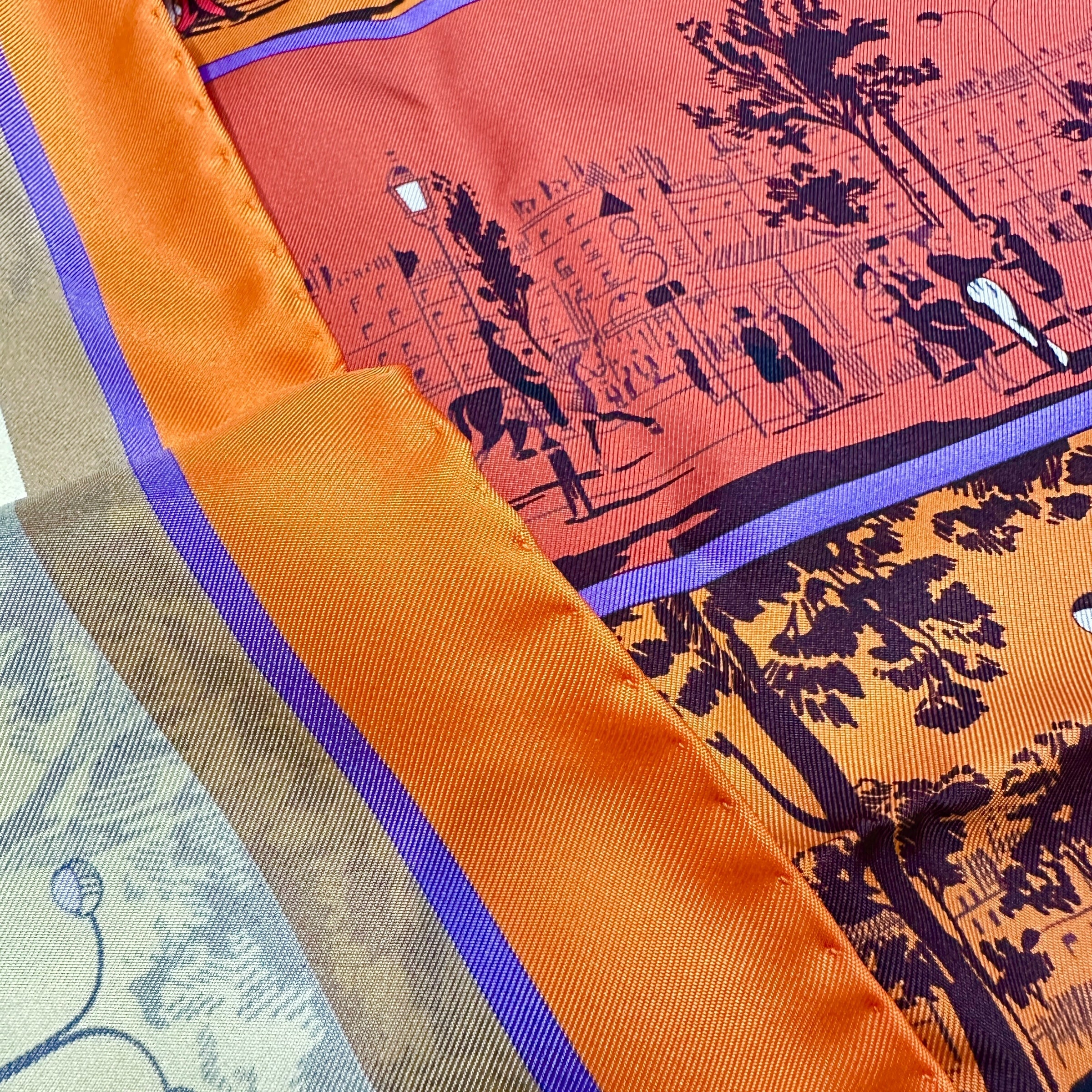 HERMES エルメス カレ90 スカーフ プールヴァールの陰から