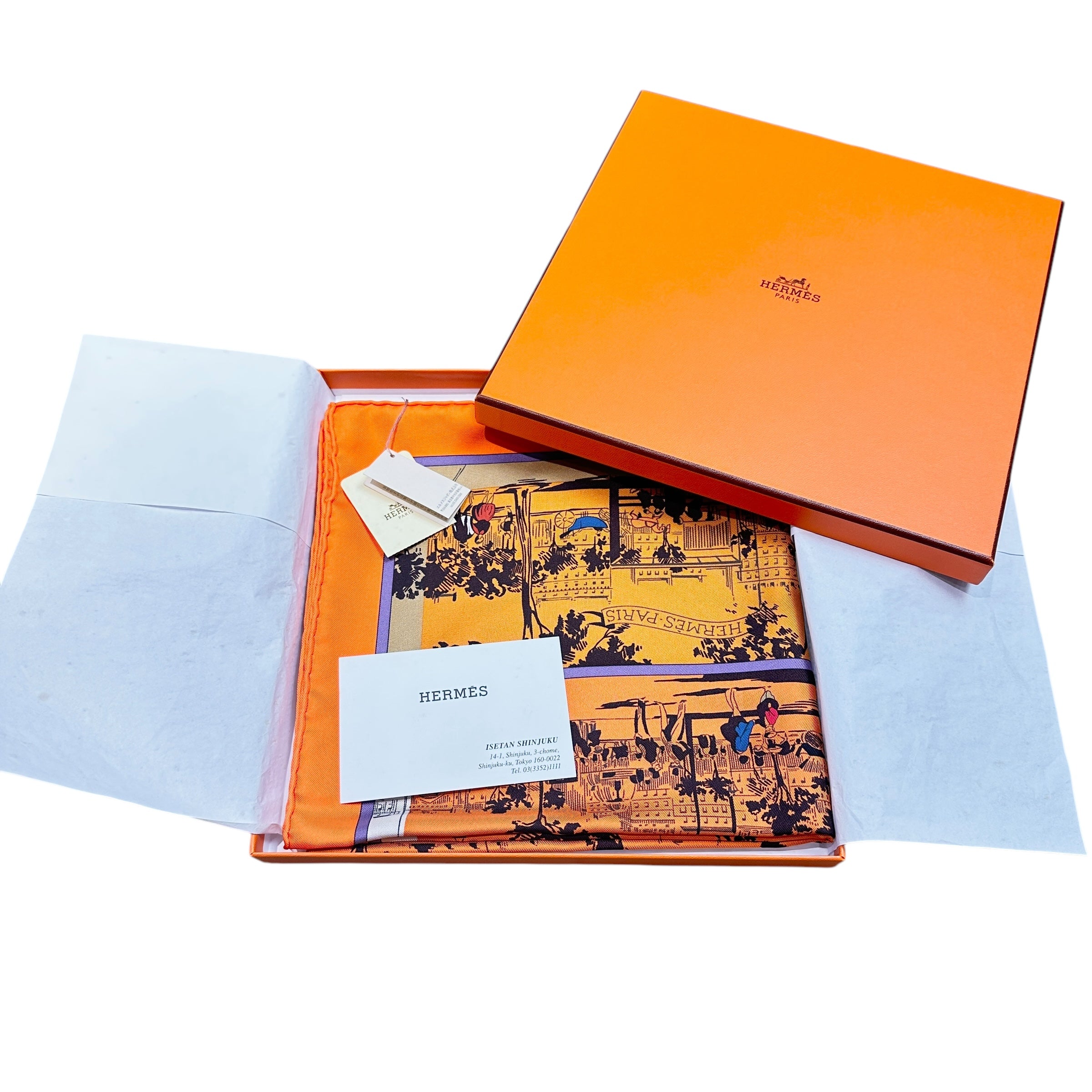 HERMES エルメス カレ90 スカーフ プールヴァールの陰から