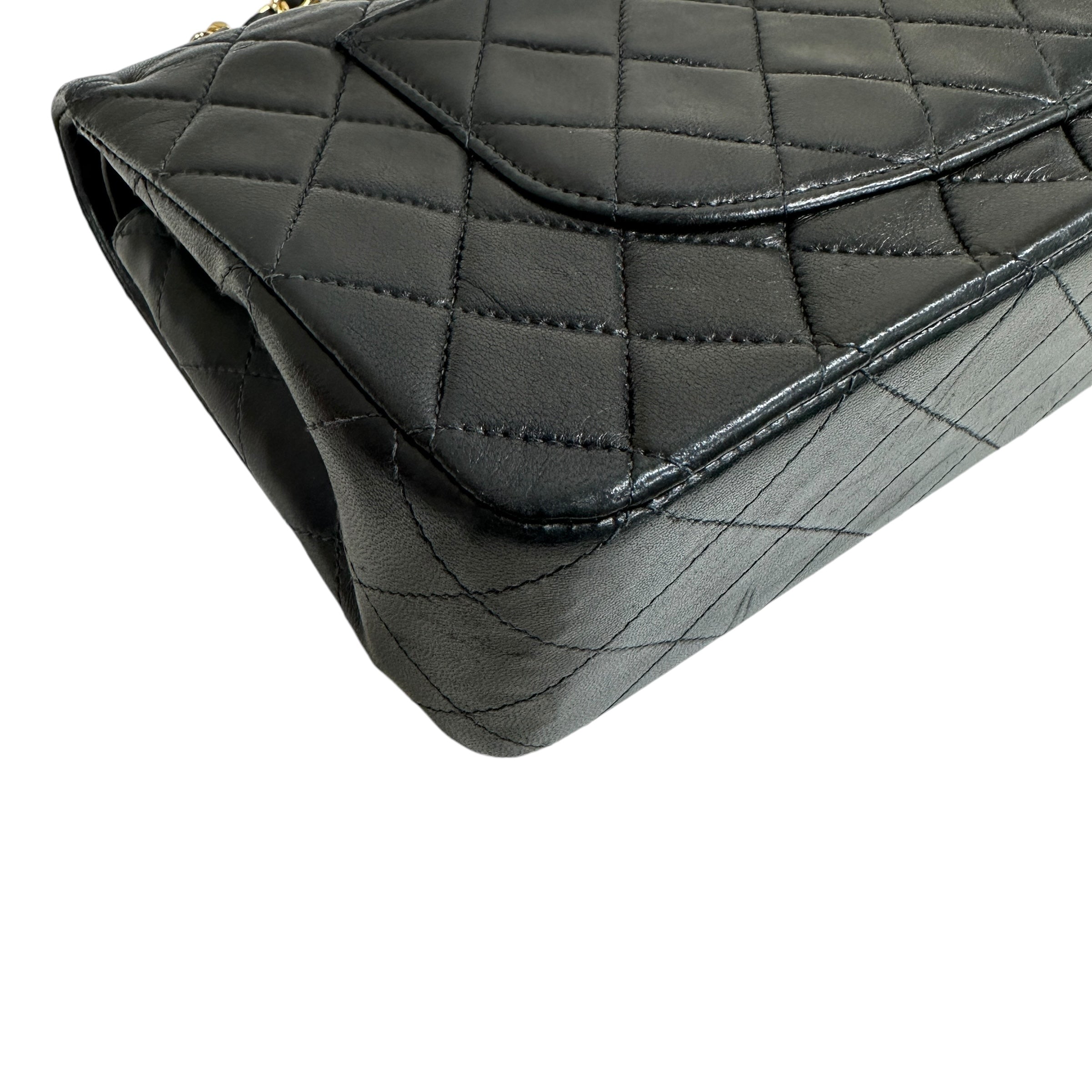CHANEL シャネル マトラッセ 25 ダブルフラップ チェーンショルダーバッグ