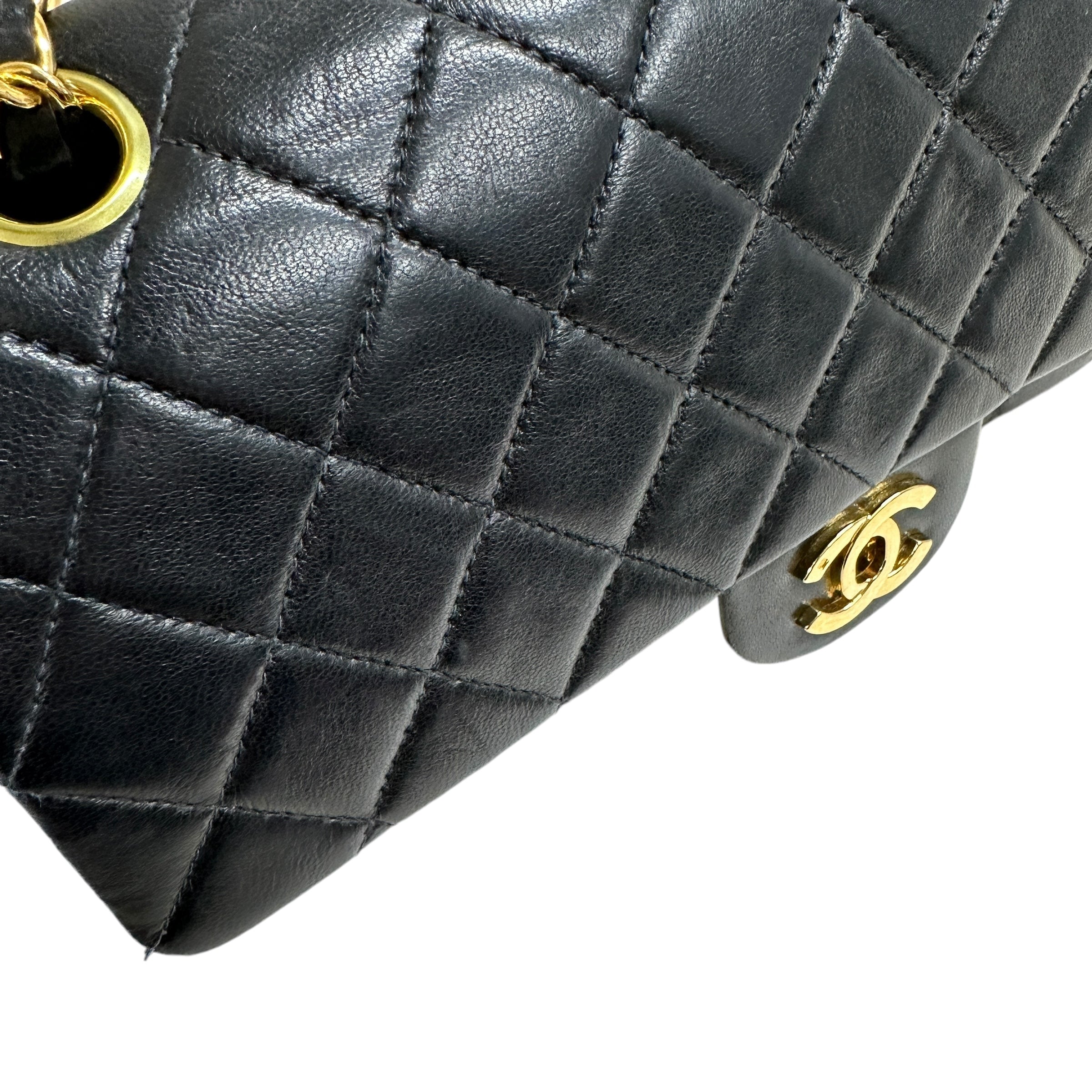 CHANEL シャネル マトラッセ 25 ダブルフラップ チェーンショルダーバッグ