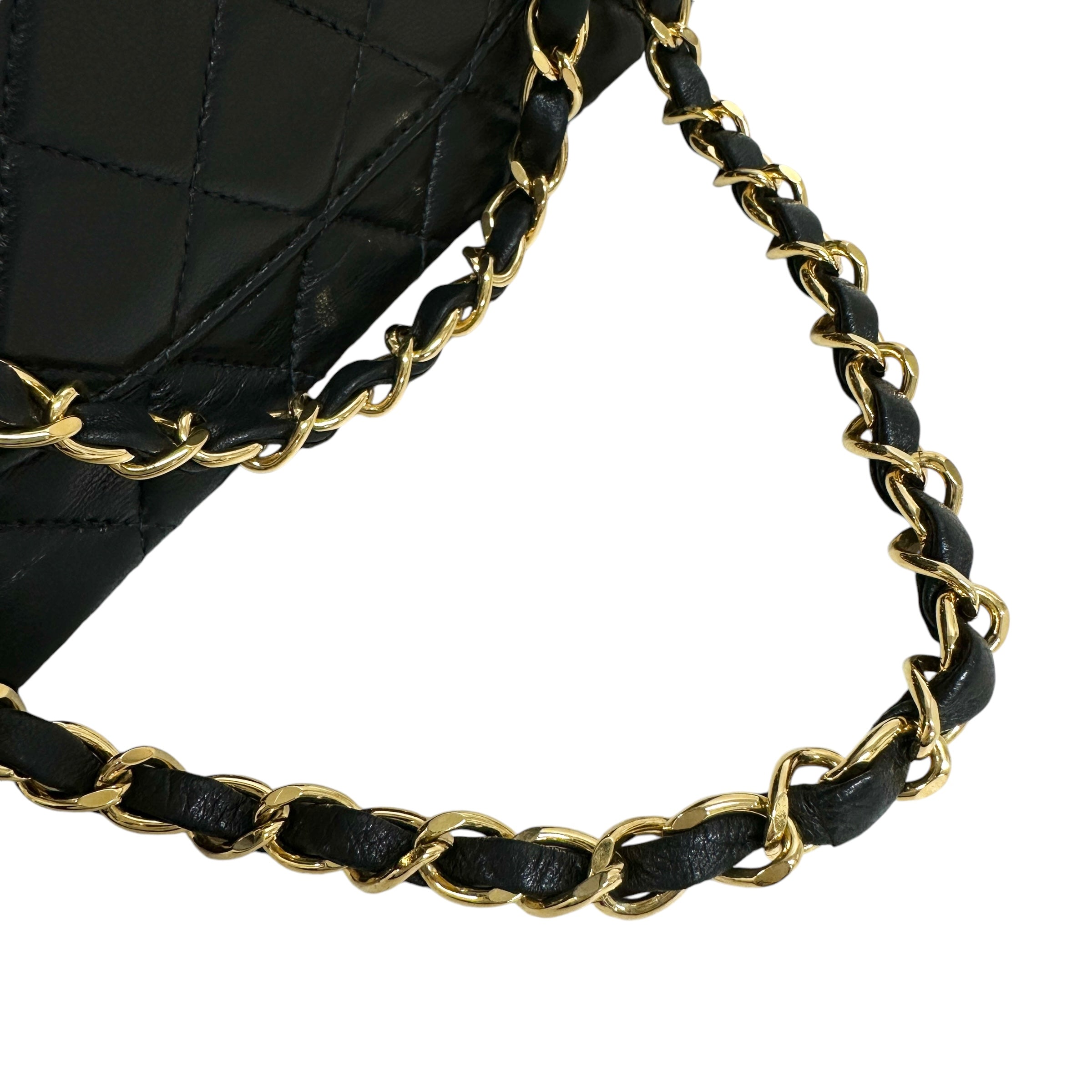 CHANEL シャネル マトラッセ 25 ダブルフラップ チェーンショルダーバッグ