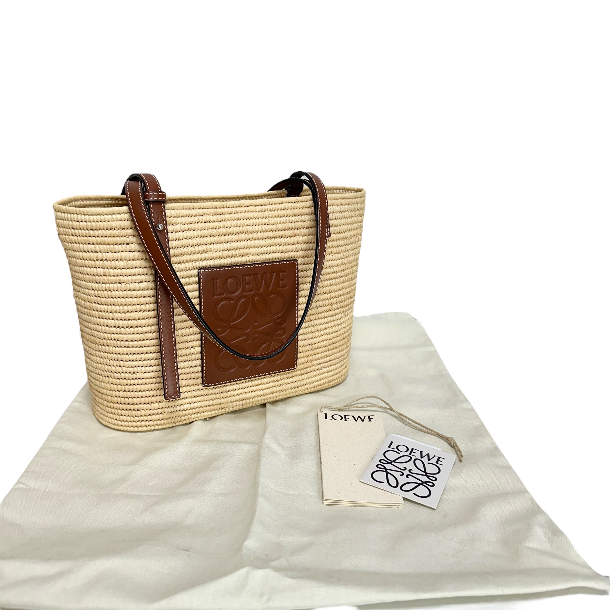 LOEWE ロエベ ラフィア バスケット トートバッグ