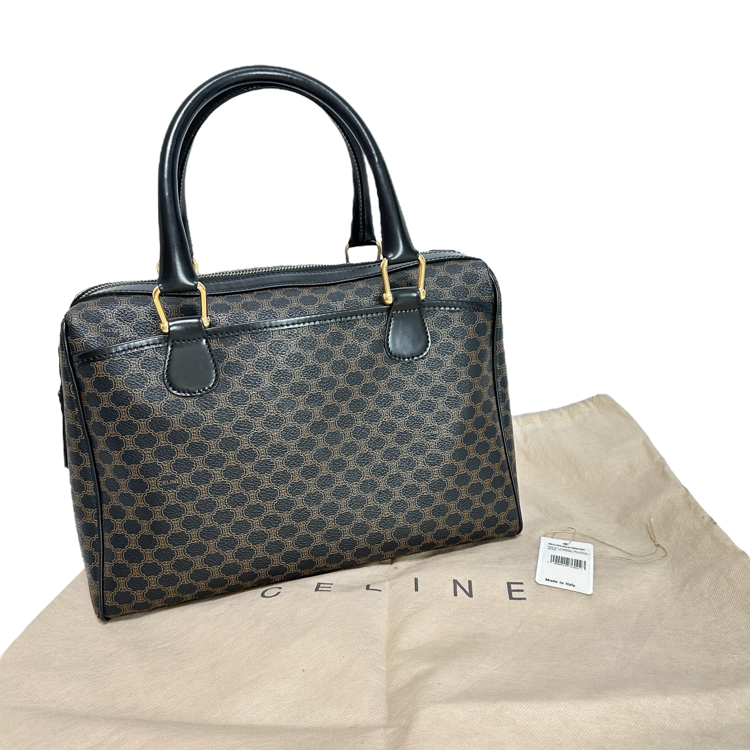 CELINE セリーヌ マカダム ボストンバッグ