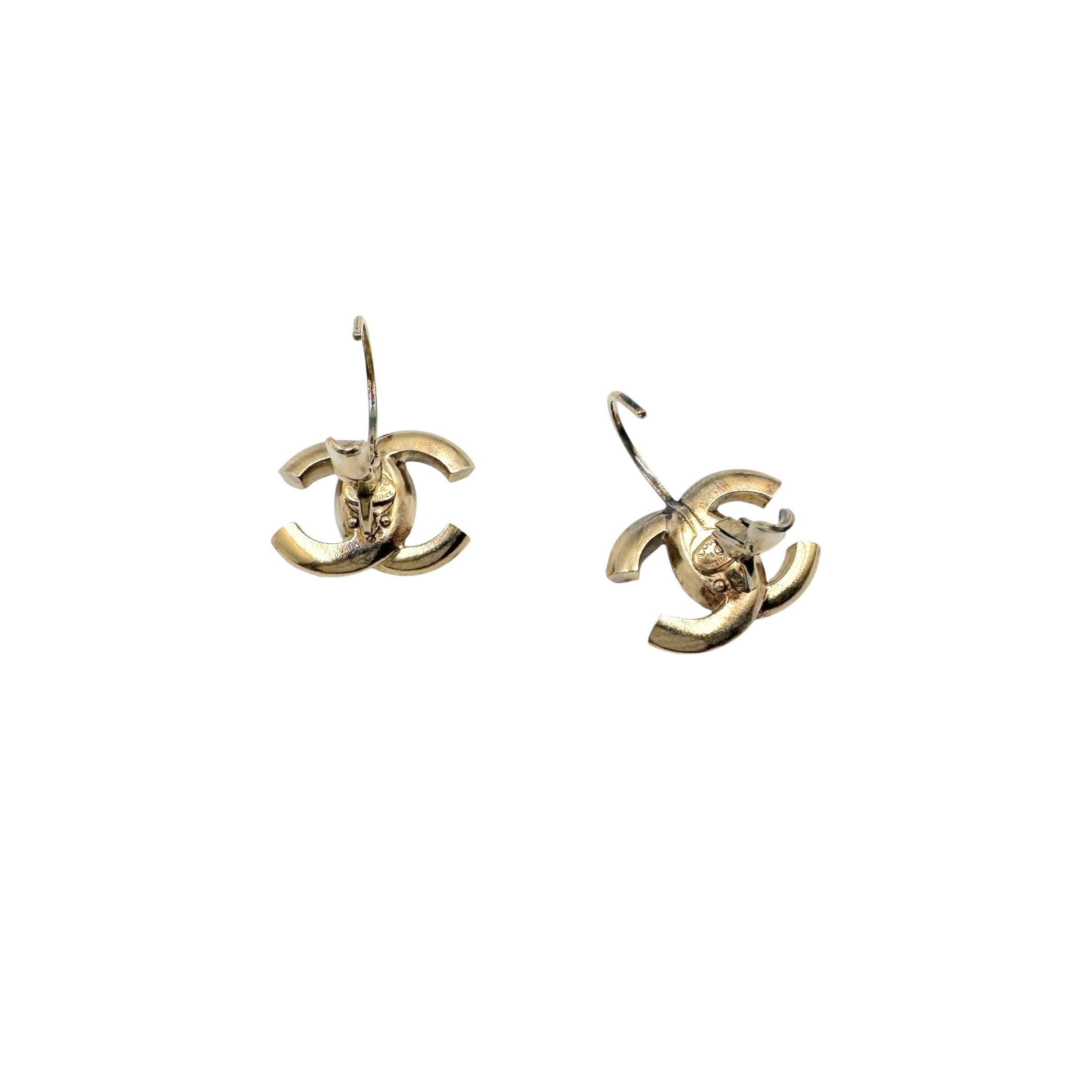 CHANEL シャネル パール ラインストーン ピアス