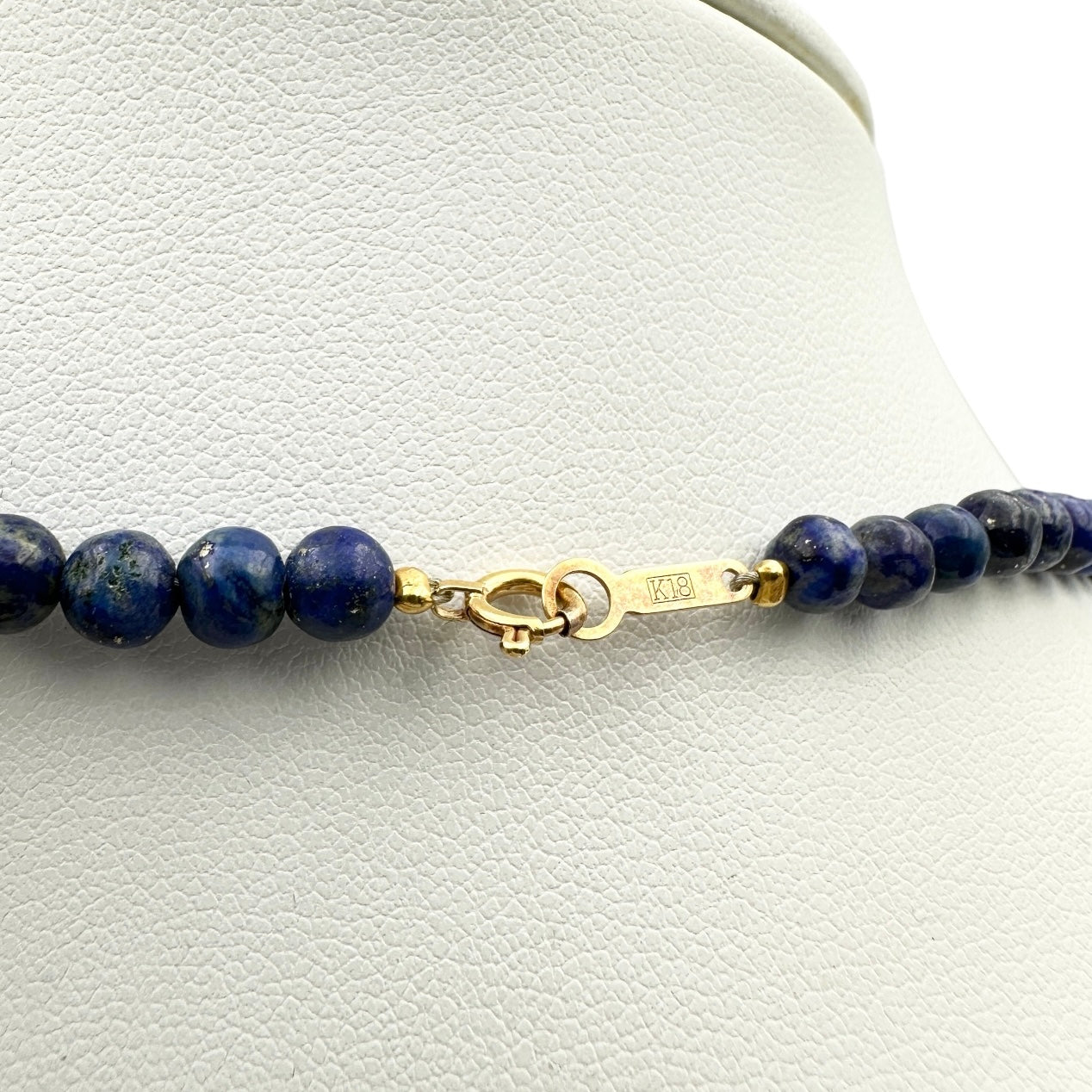 ラピスラズリネックレス K18YG