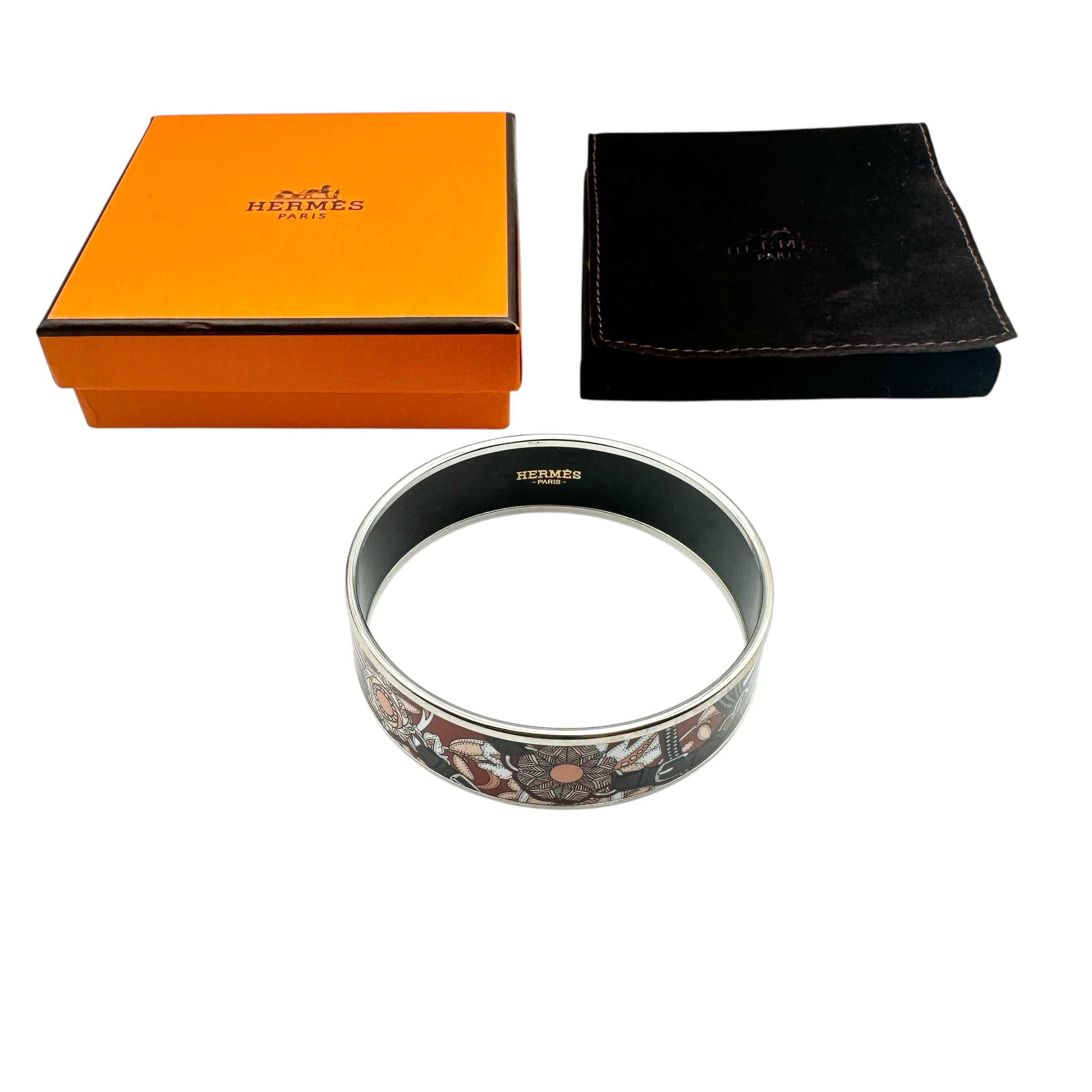 HERMES エルメス エマイユバングルGM ブレスレット