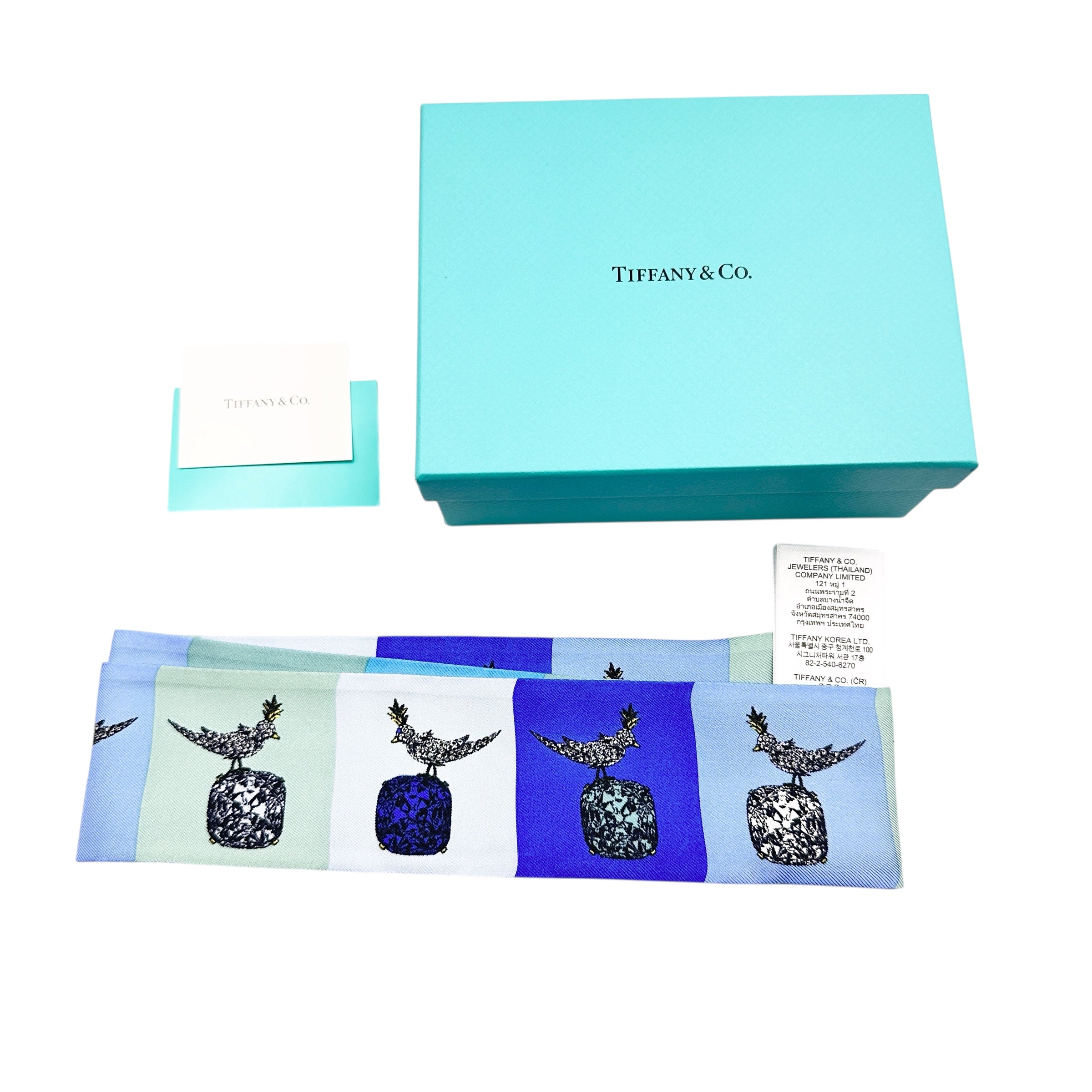 TIFFANY & Co. ティファニー バード オン ア ロック リボン スカーフ
