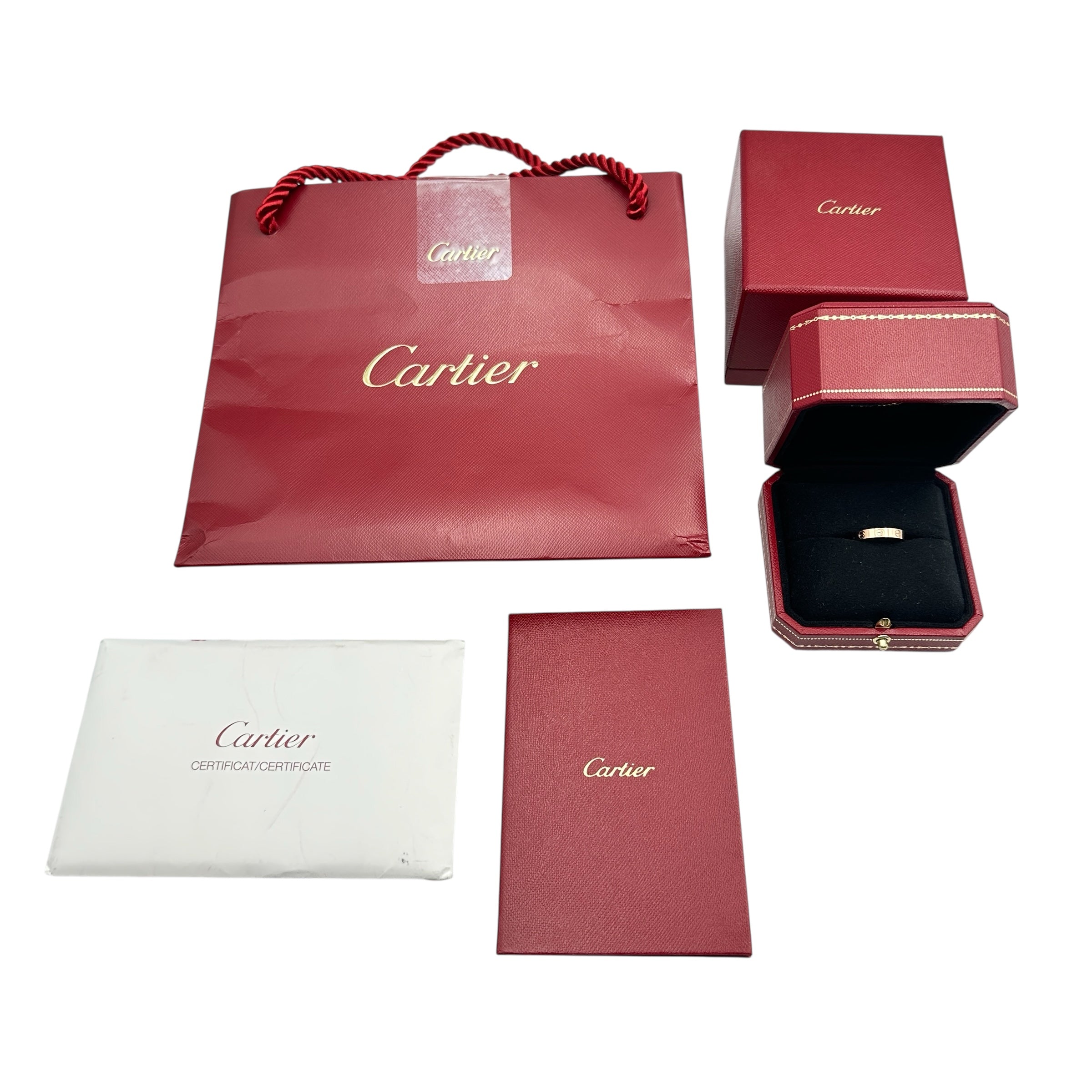 Cartier カルティエ ミニ ラブ リング K18PG #49