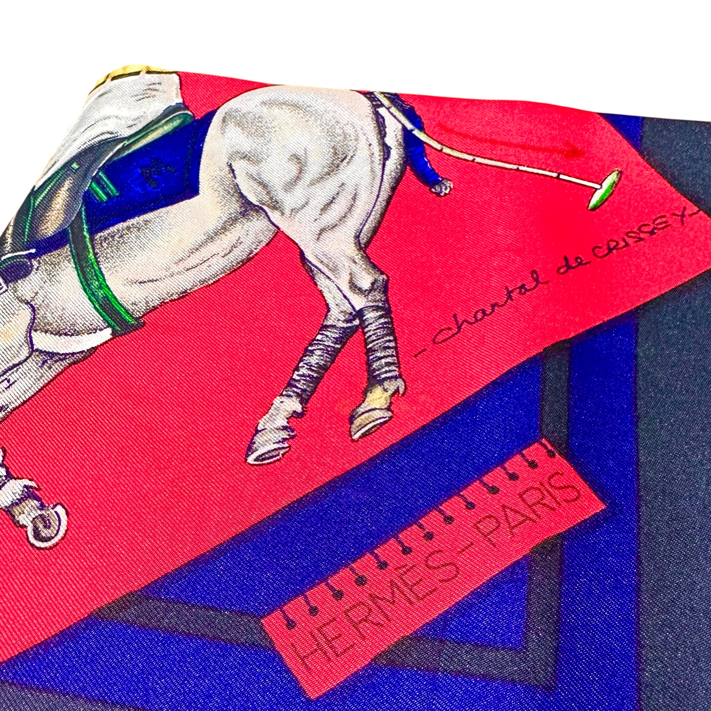 HERMES エルメス カレ90 ポロの世界