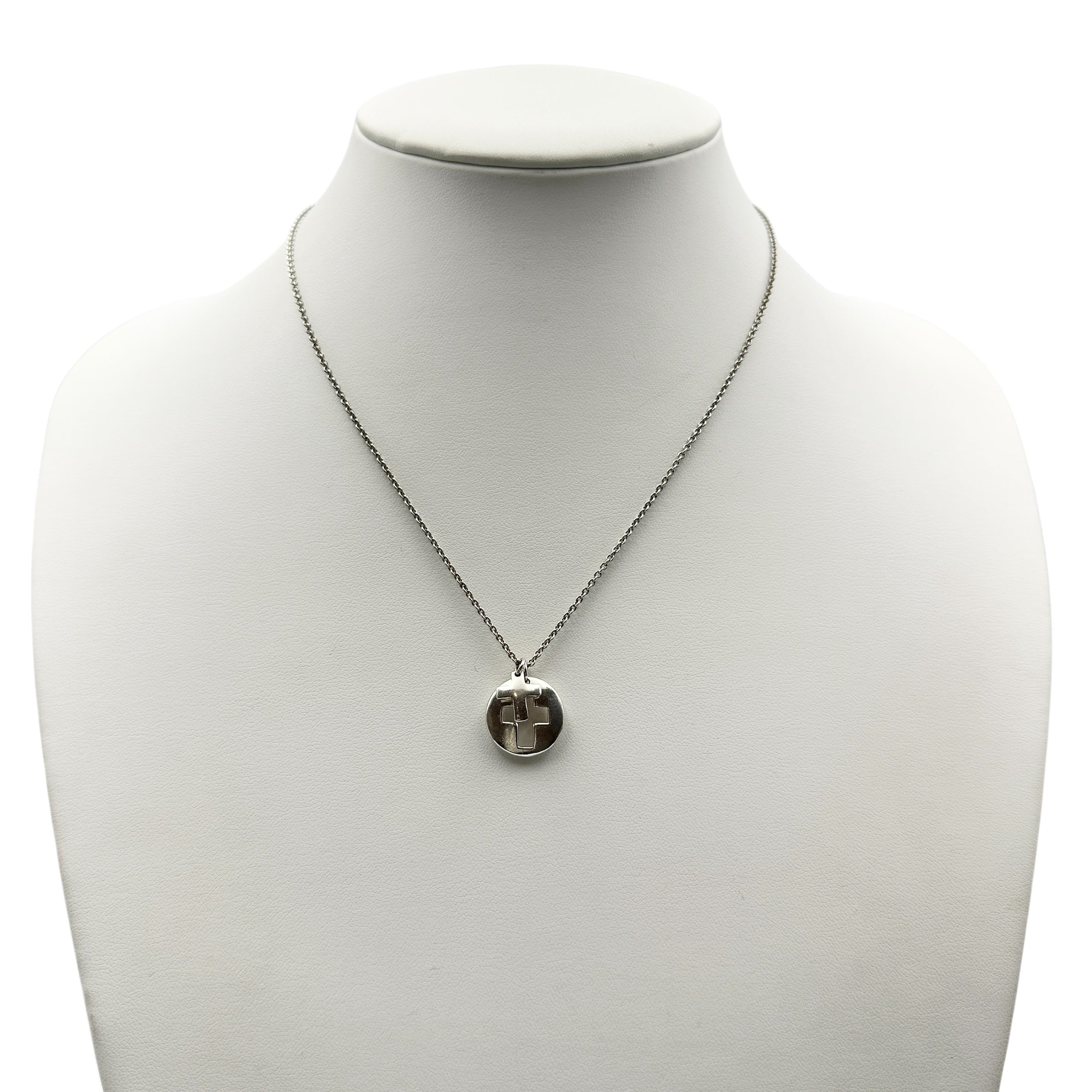 TIFFANY & Co. ティファニー カットアウト ダブルクロス ネックレス