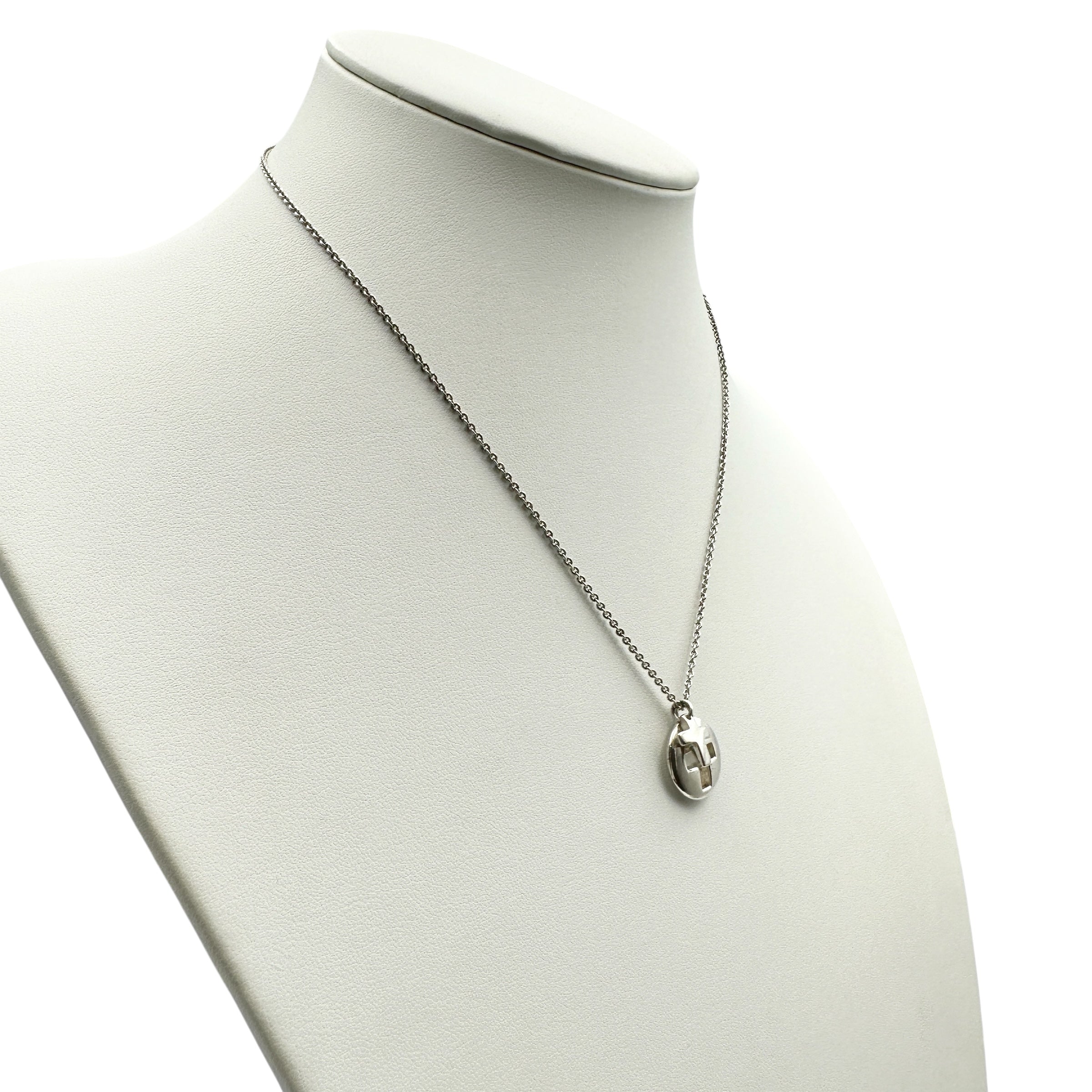 TIFFANY & Co. ティファニー カットアウト ダブルクロス ネックレス