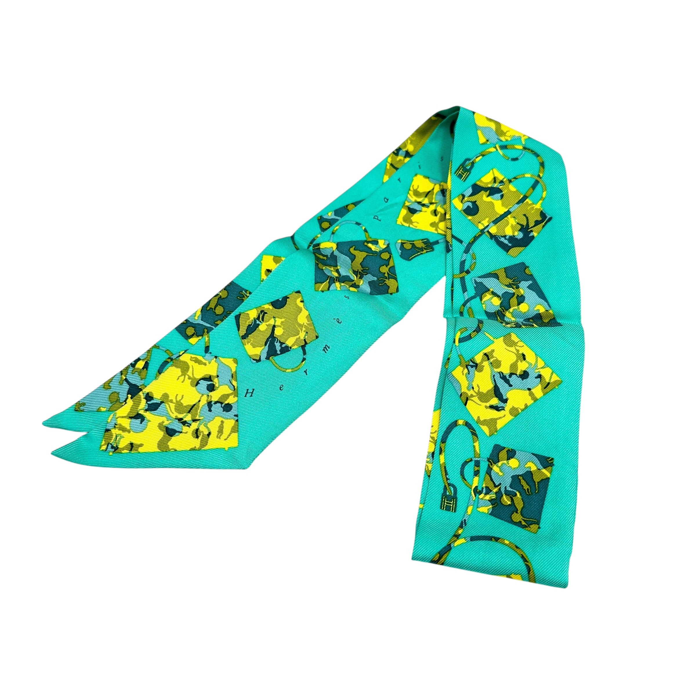 HERMES エルメス ツイリー ケリーの馬車 スカーフ リボン