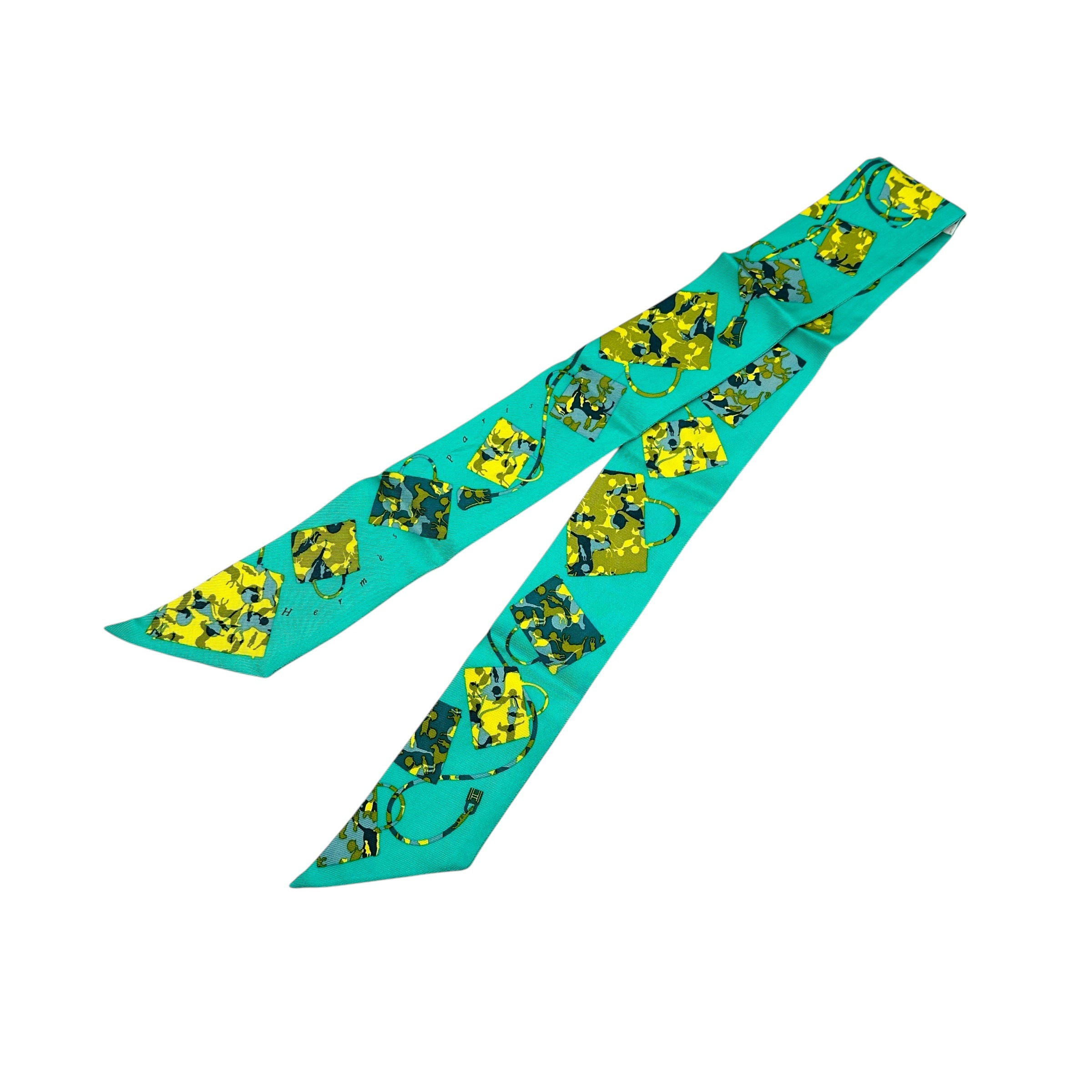 HERMES エルメス ツイリー ケリーの馬車 スカーフ リボン