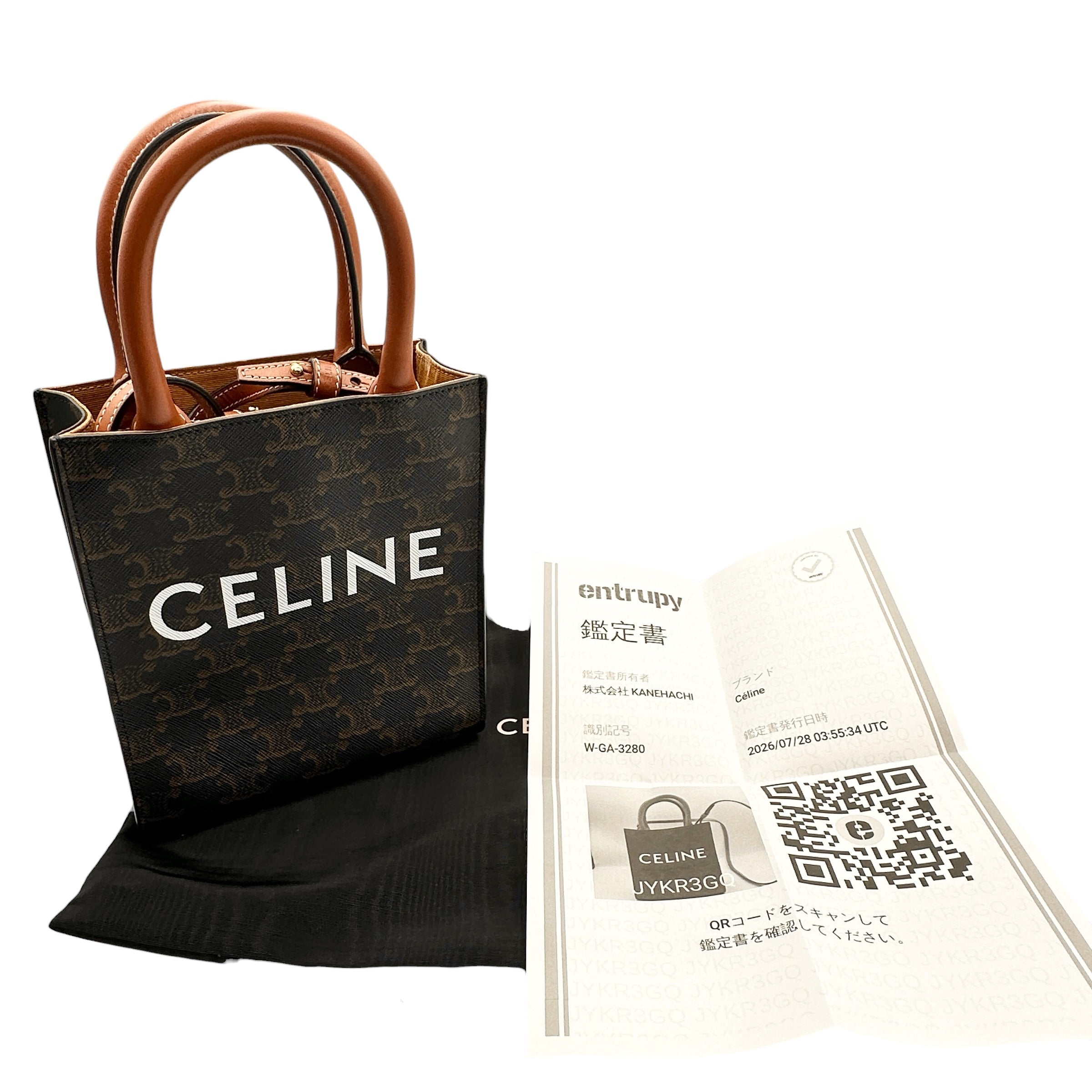 CELINE セリーヌ ミニ バーティカル カバ トリオンフ 2WAYバッグ