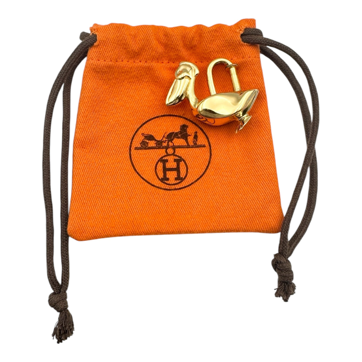 HERMES エルメス カデナ ペリカン 1992年限定 ゴールド