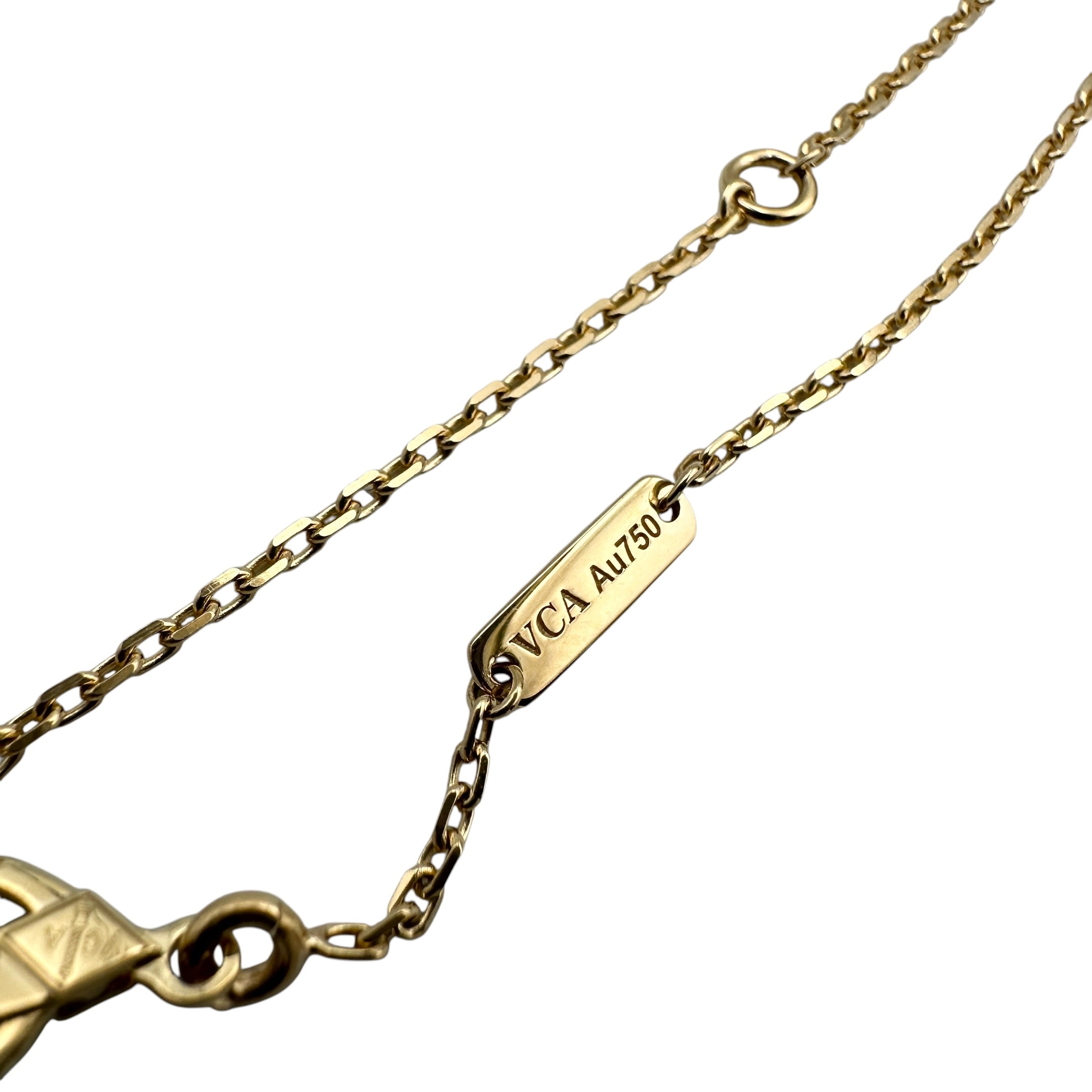 VanCleef & Arpels ヴァンクリーフ&アーペル ヴィンテージアルハンブラ ギヨシェ ネックレス
