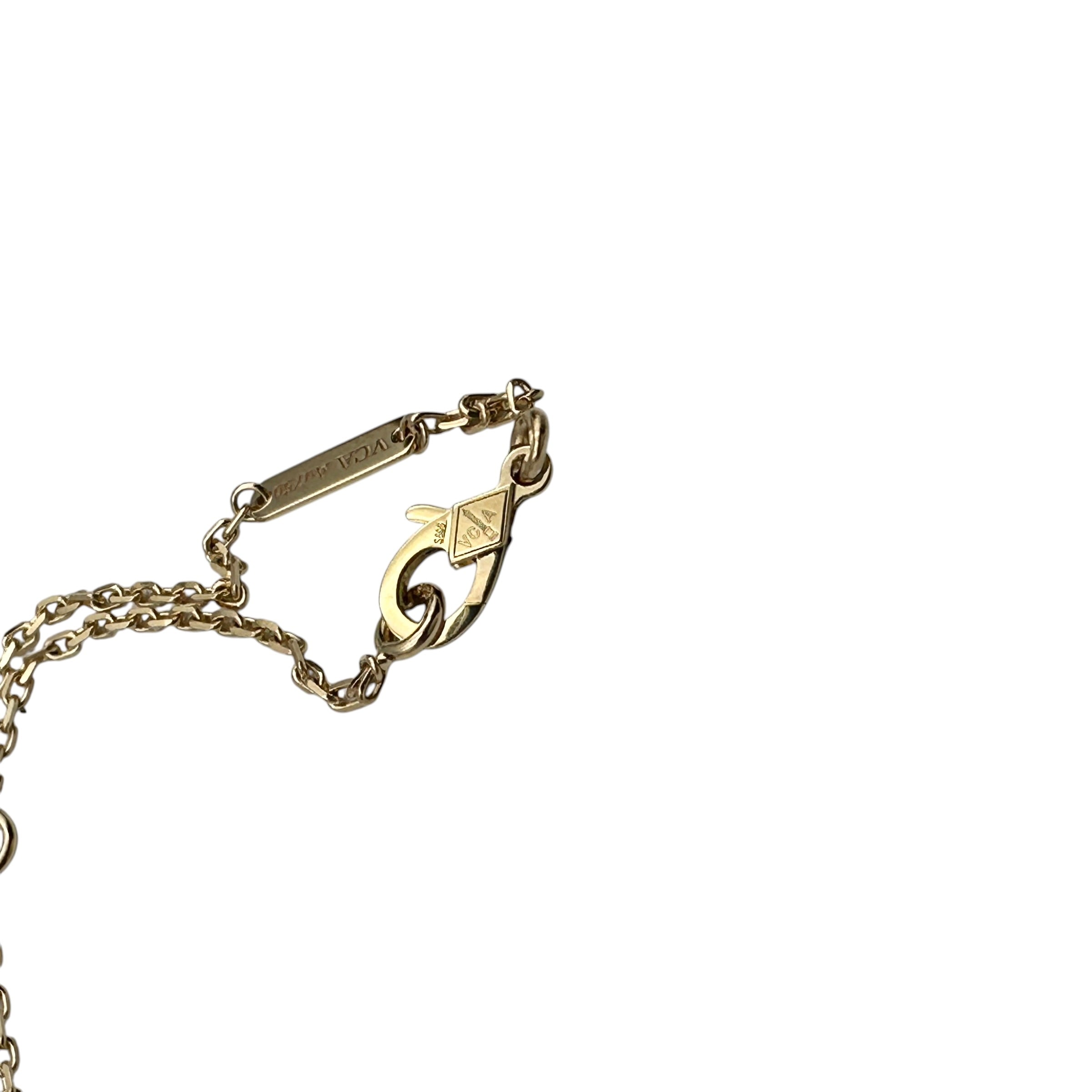 VanCleef & Arpels ヴァンクリーフ&アーペル ヴィンテージアルハンブラ ギヨシェ ネックレス
