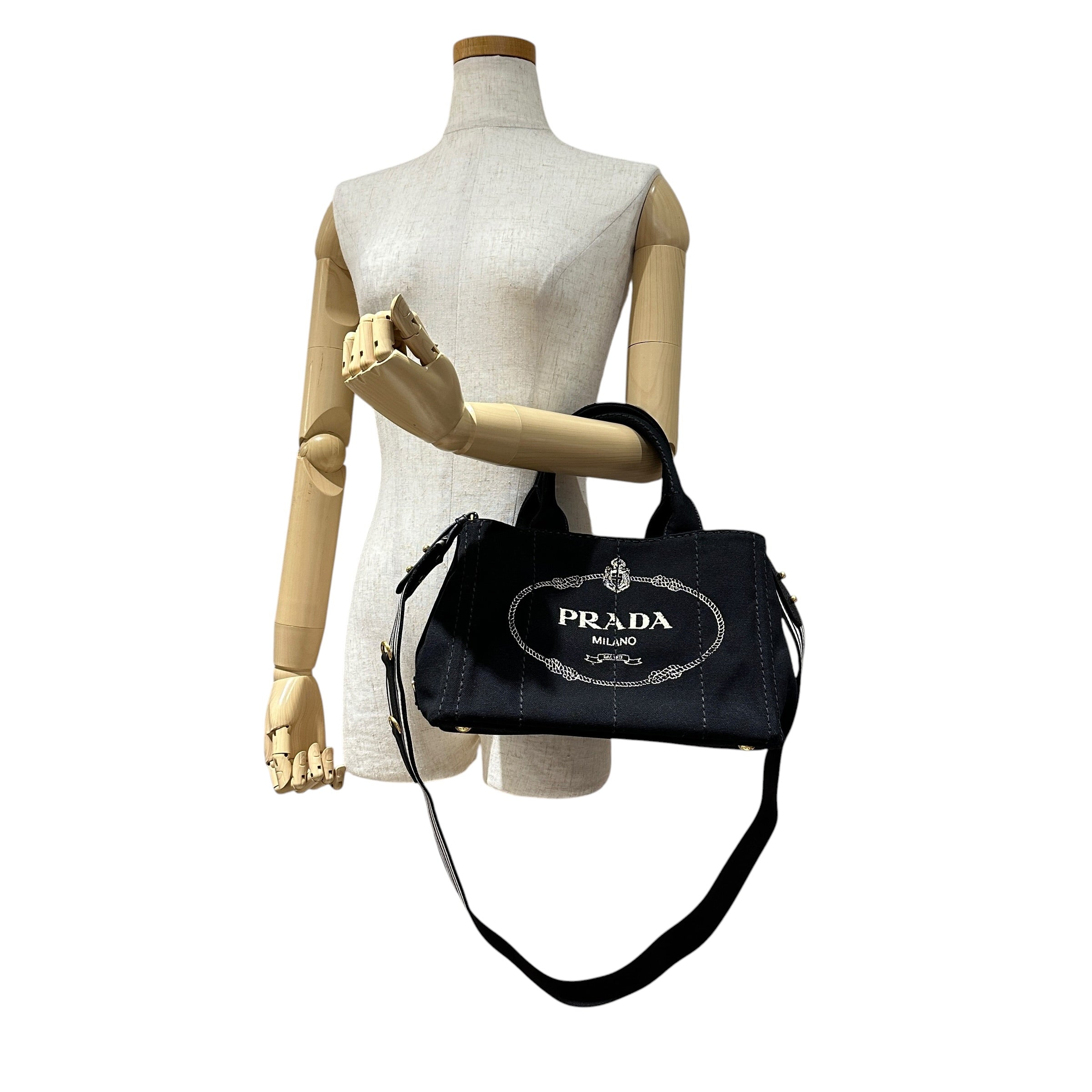 PRADA プラダ カナパ ２wayトートバッグ ブラック
