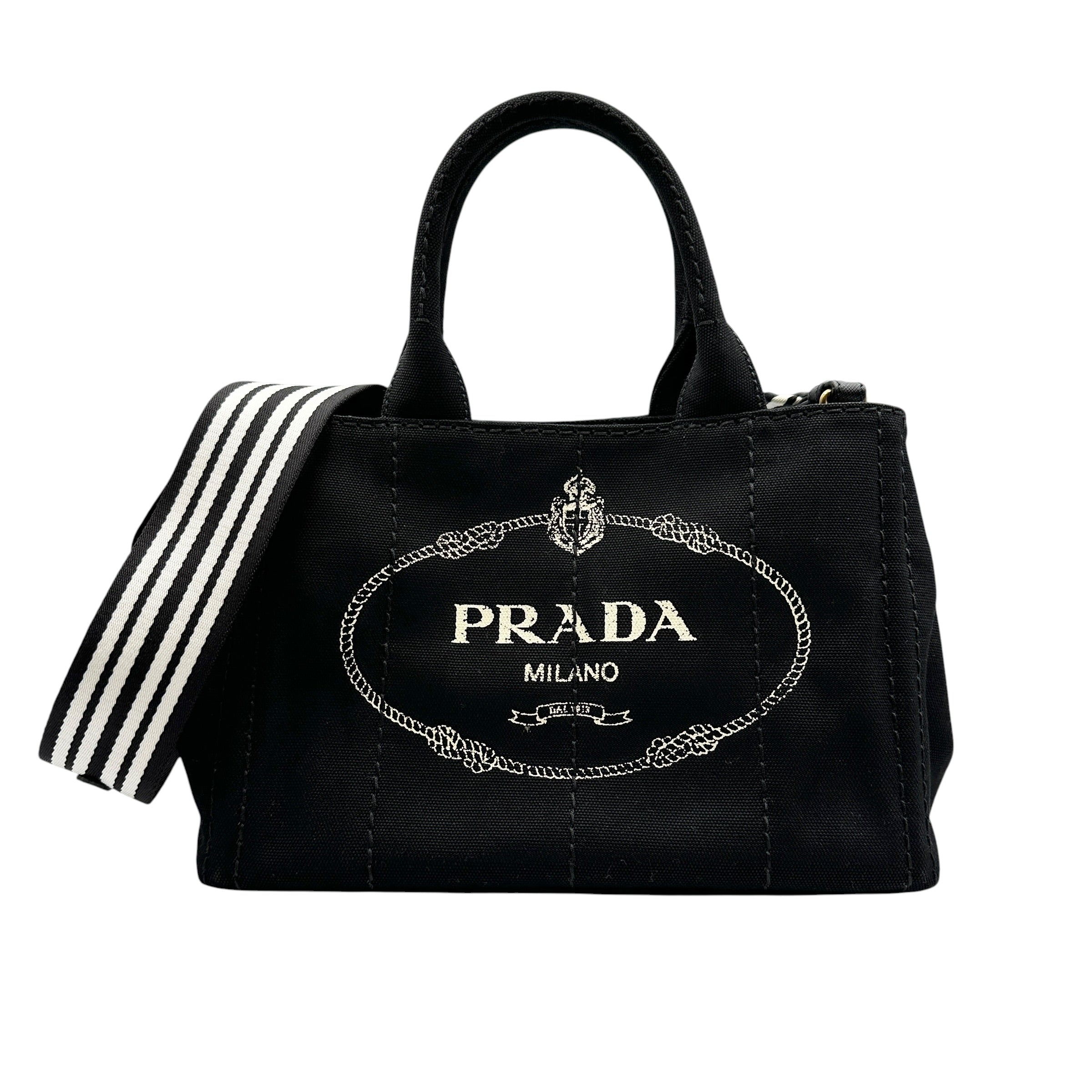 PRADA プラダ カナパ 2wayトートバッグ ブラック
