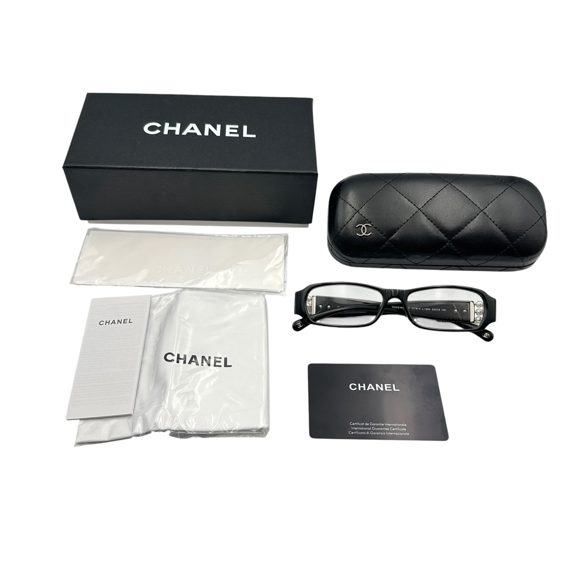 CHANEL シャネル メガネ パール