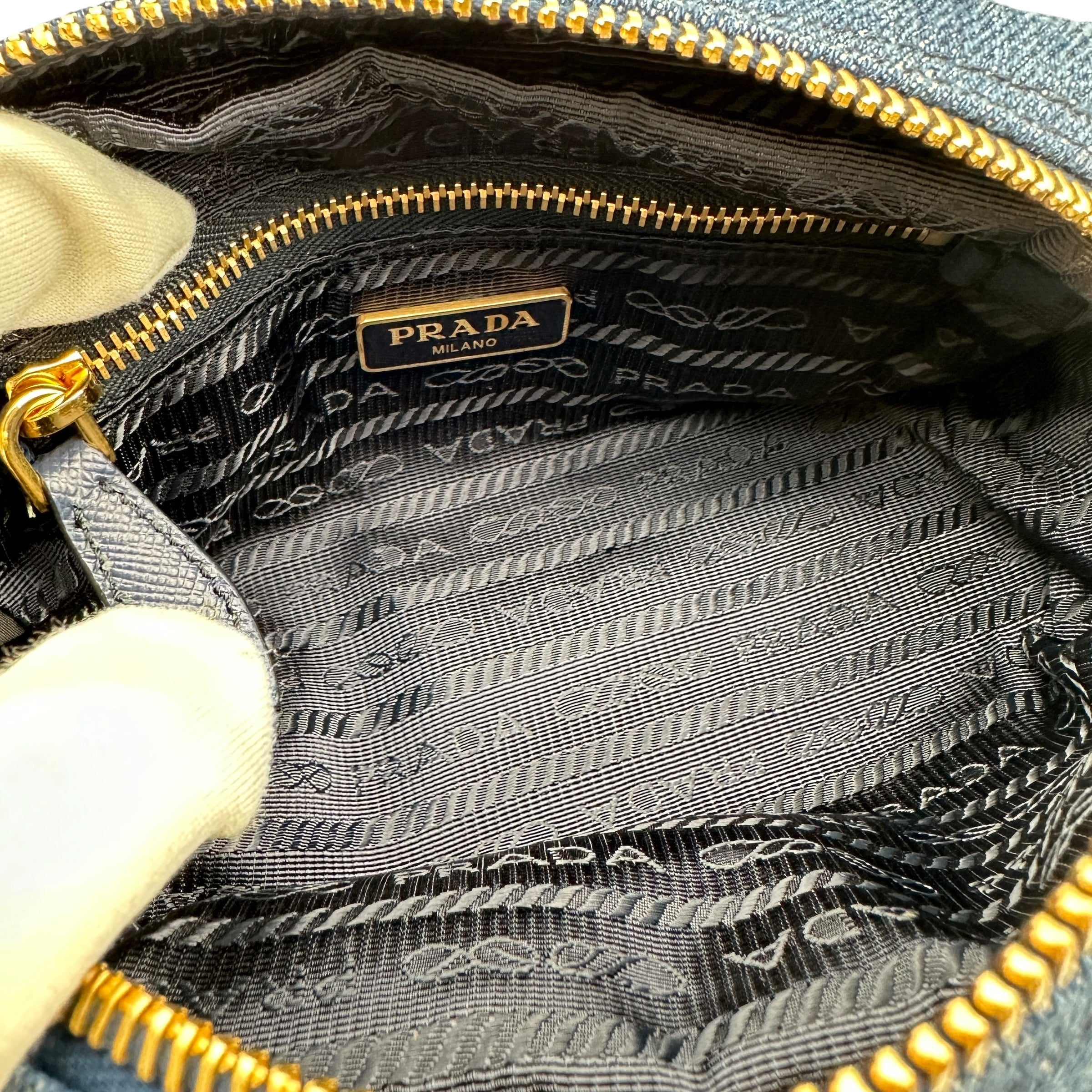 PRADA プラダ デニムポーチ