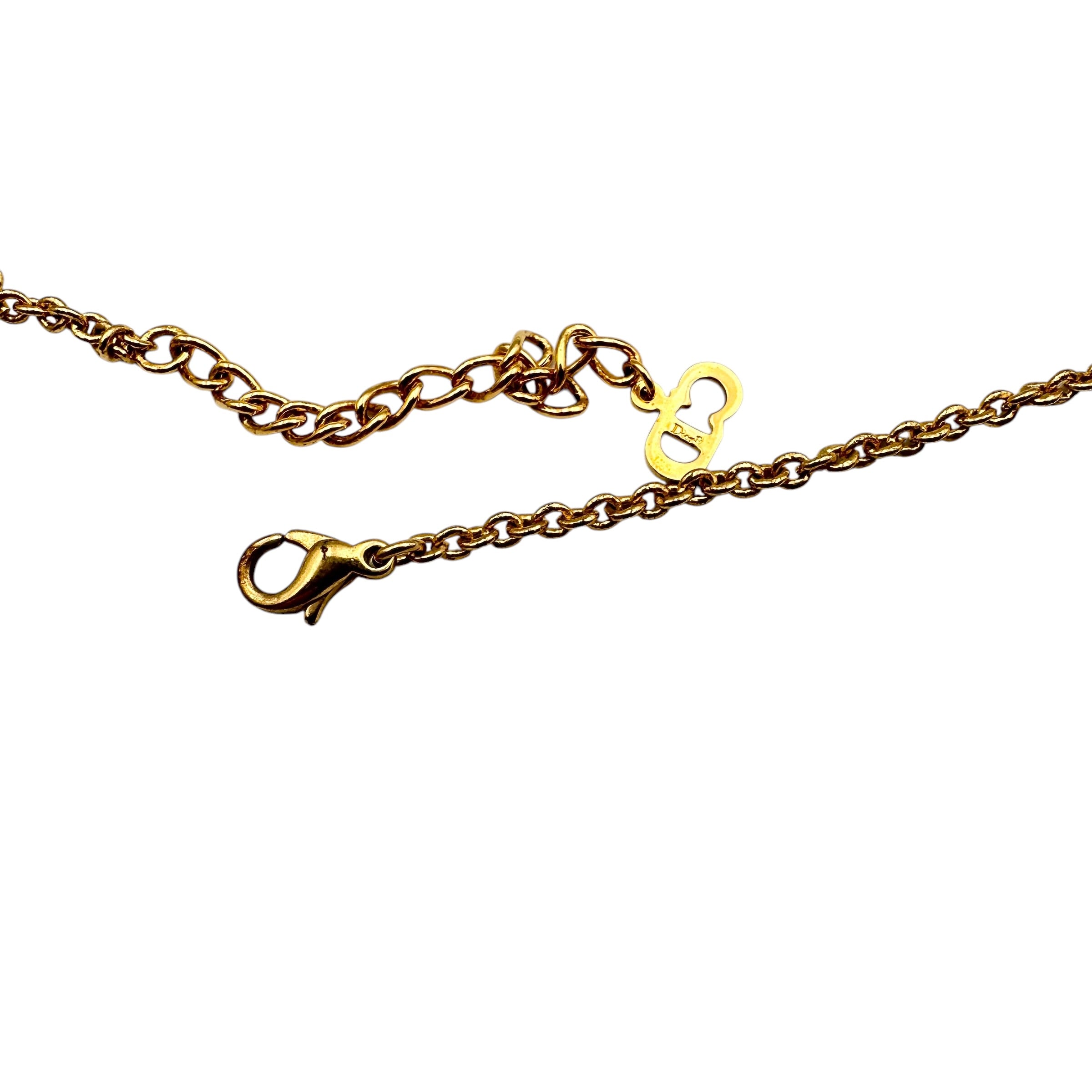 Christian Dior ディオール Dロゴ ネックレス