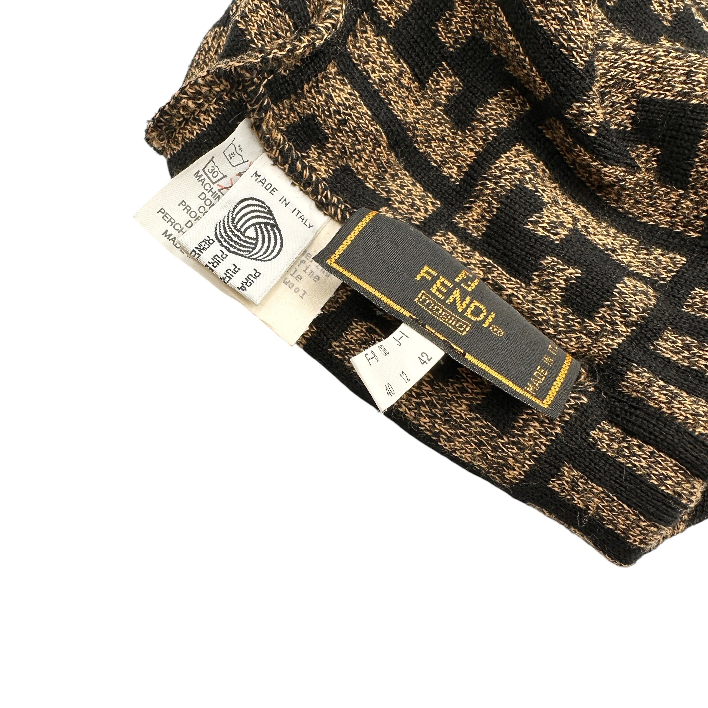 FENDI フェンディ ズッカ柄 ニット帽