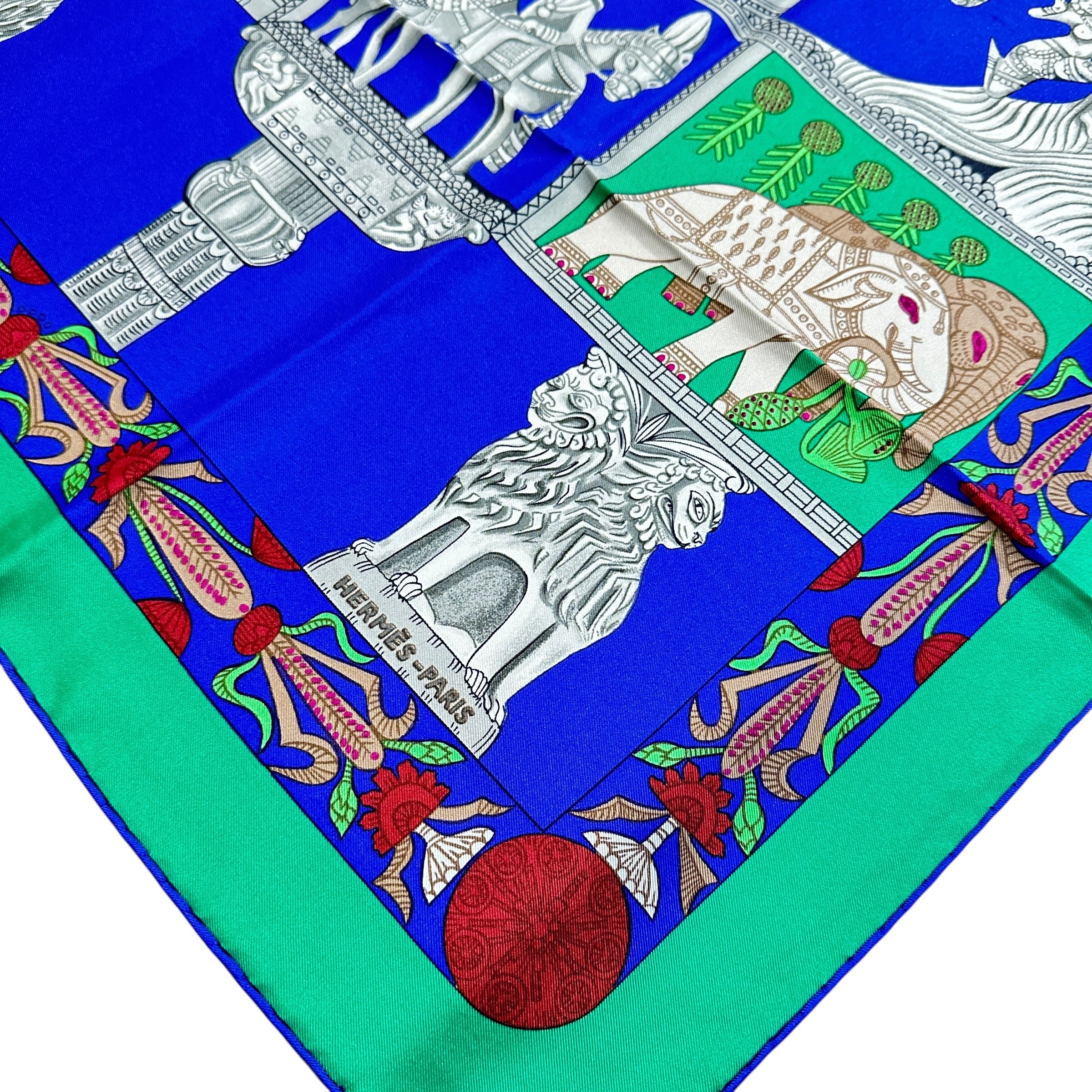 HERMES エルメス カレ90 スカーフ トラナ
