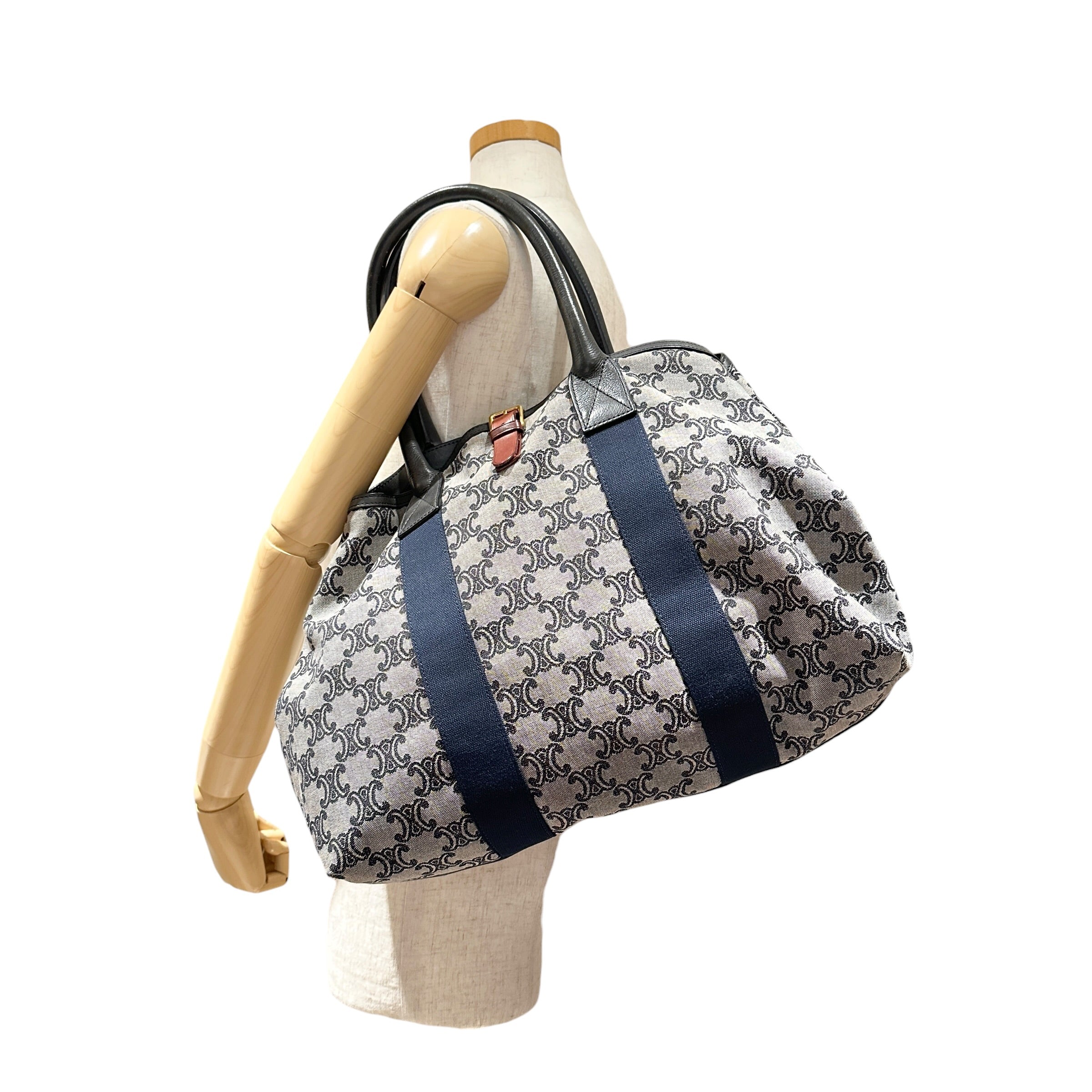 CELINE セリーヌ マカダム キャンバス トートバッグ