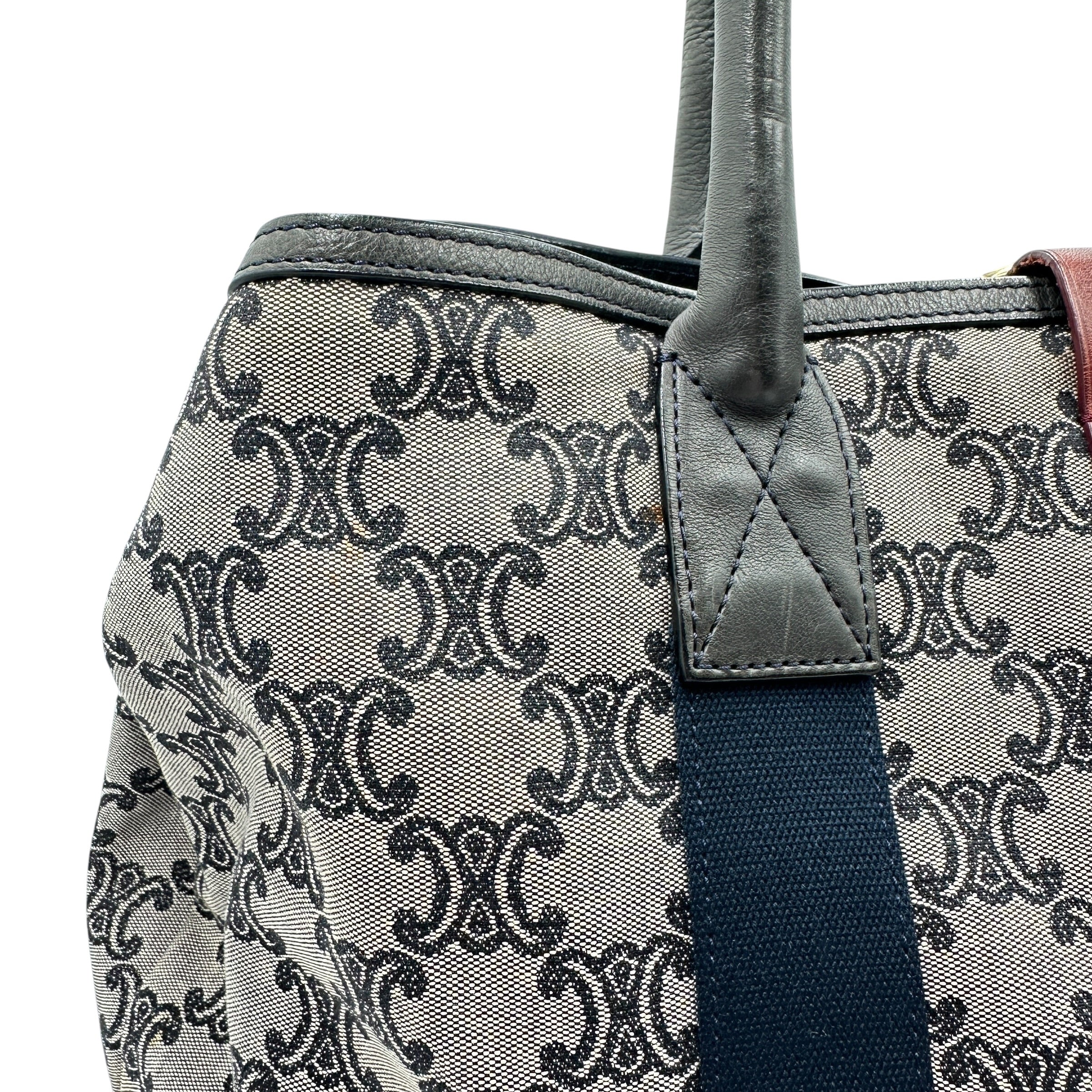 CELINE セリーヌ マカダム キャンバス トートバッグ