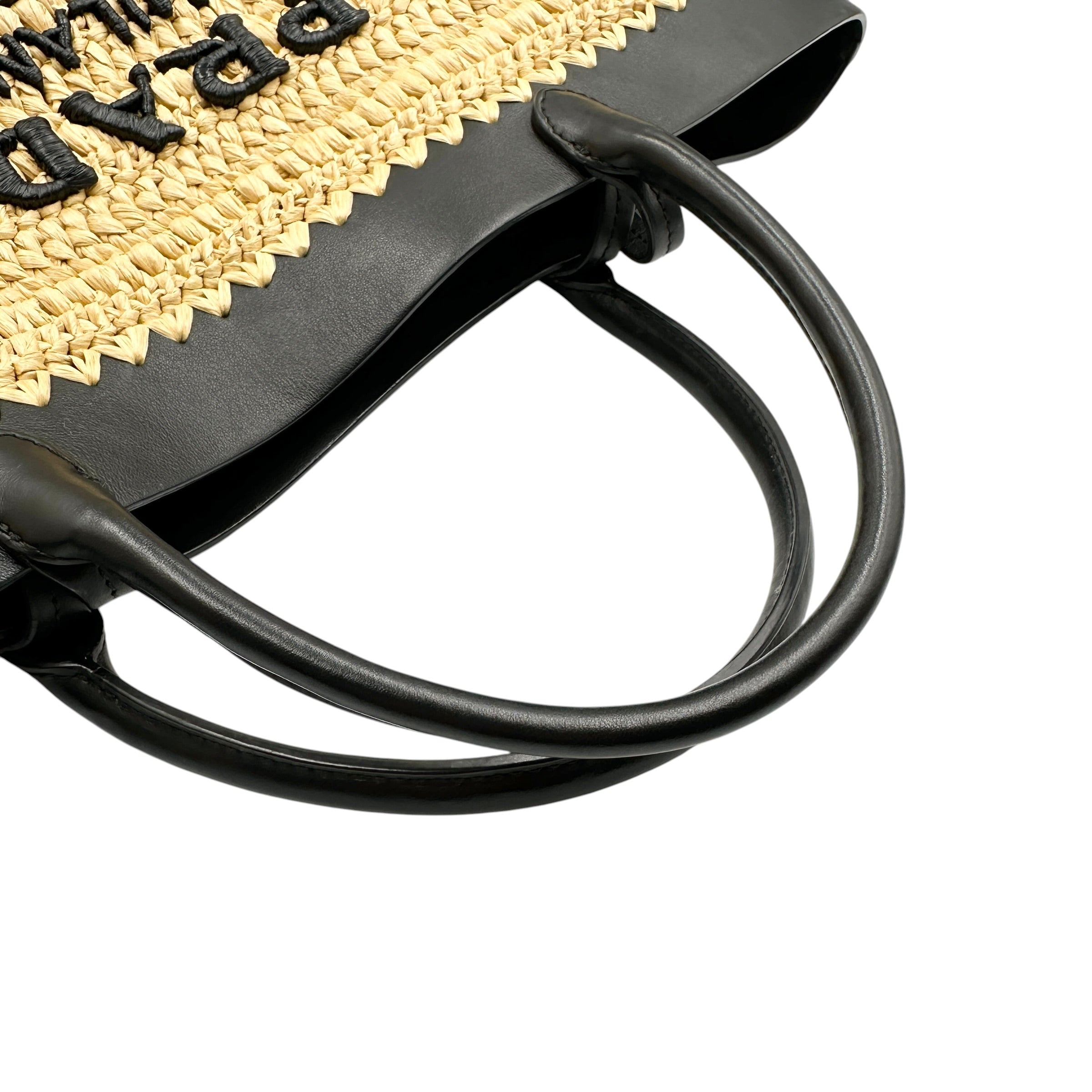 PRADA プラダ スモール クロシェ×レザー 2wayトートバッグ