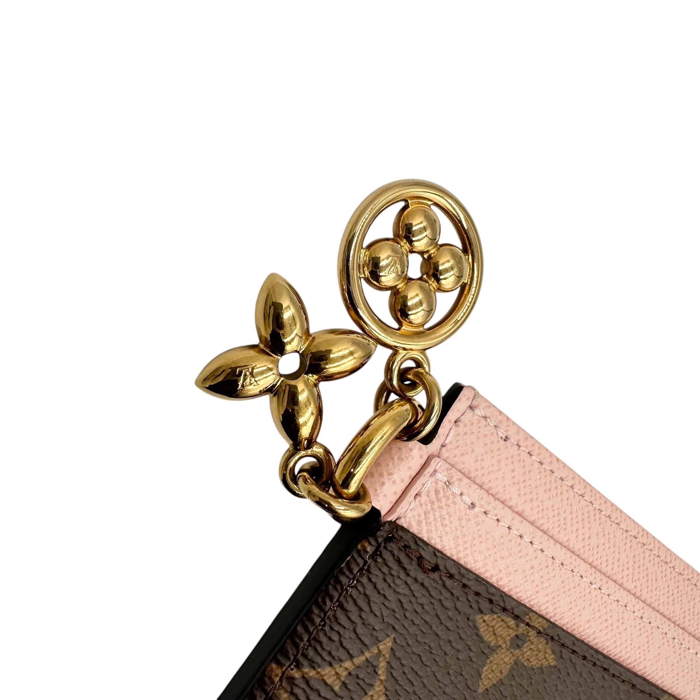 LOUIS VUITTON ルイ・ヴィトン モノグラム M82739 ポルトカルト・ LVチャーム カードケース