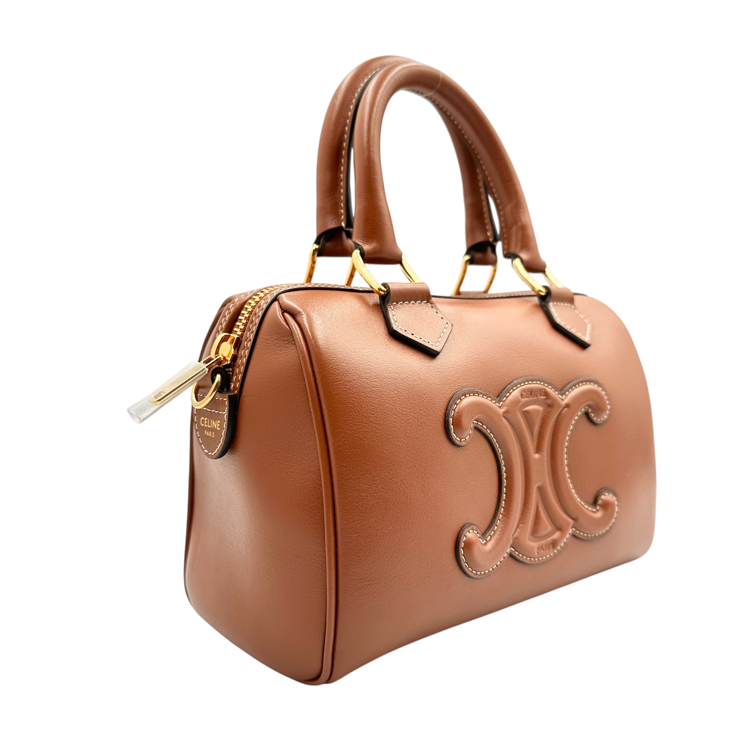 CELINE セリーヌ キュイル トリオンフ 2WAYボストンバッグ
