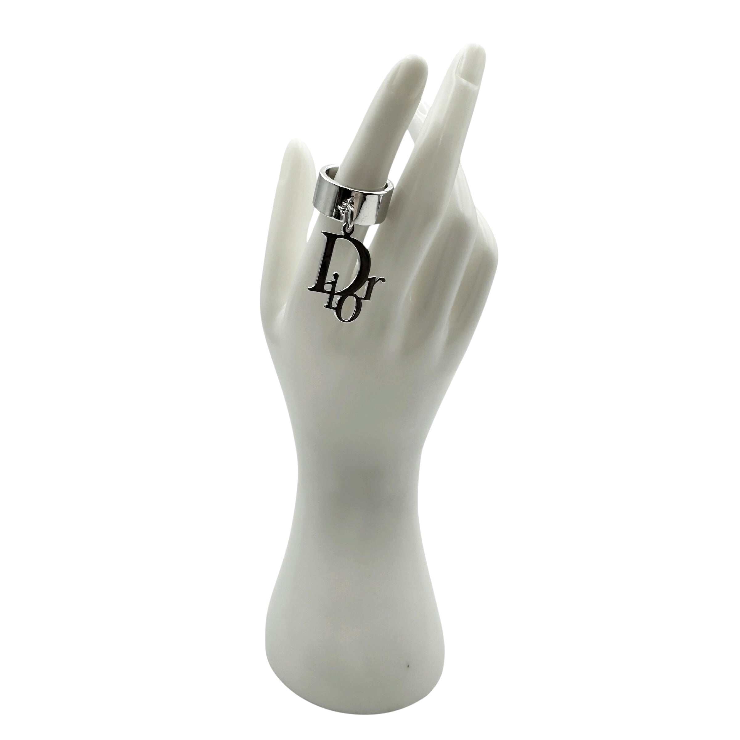 Christian Dior ディオール ロゴ シルバー リング
