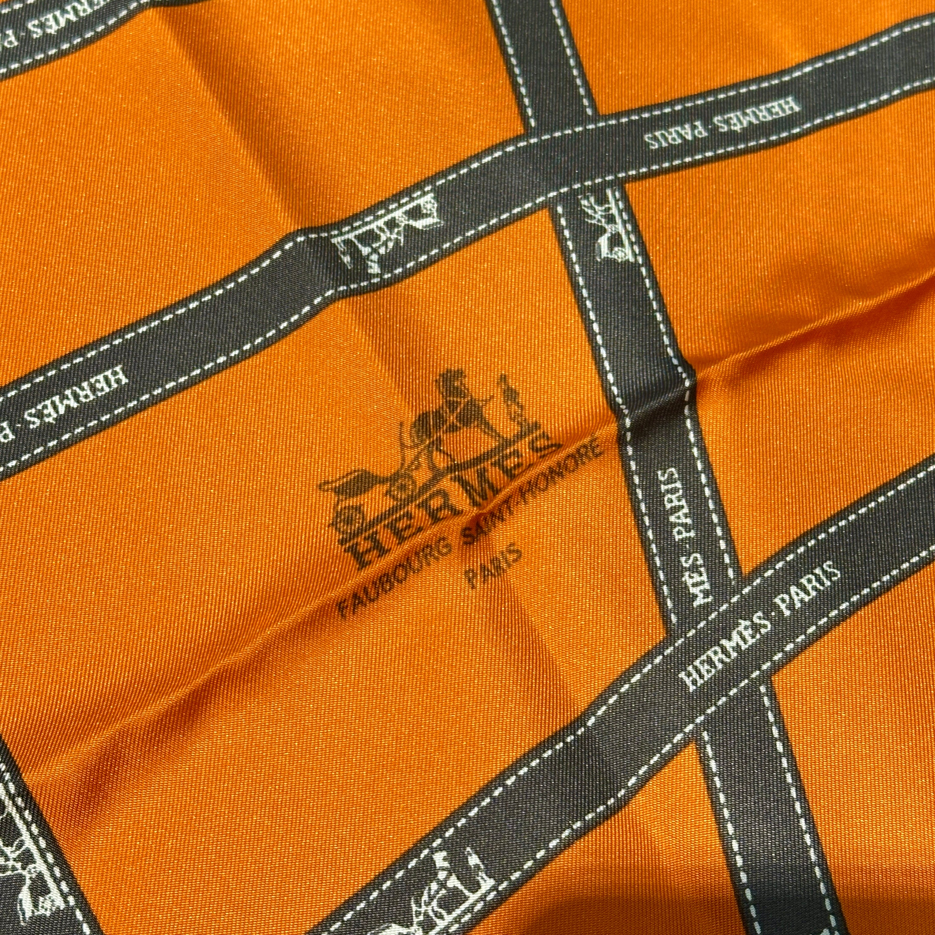 HERMES エルメス カレ90 ボルデュックリボン