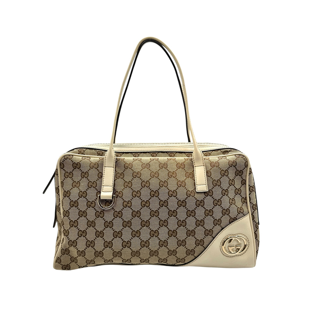 GUCCI グッチ 169971 ニューブリット GGキャンバス ハンドバッグ