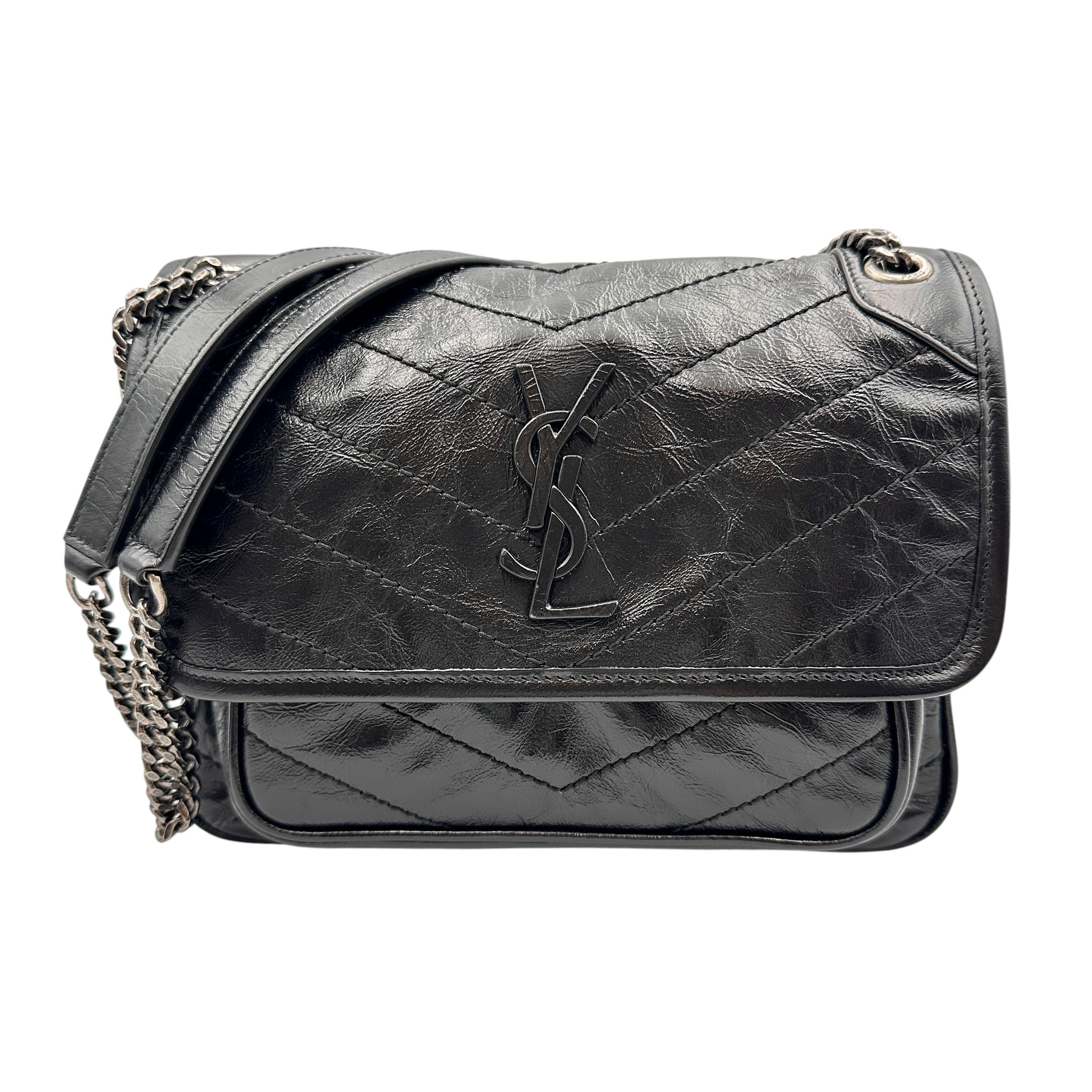 Yves Saint Laurent サンローランパリ 633160 ニキ チェーンショルダーバッグ