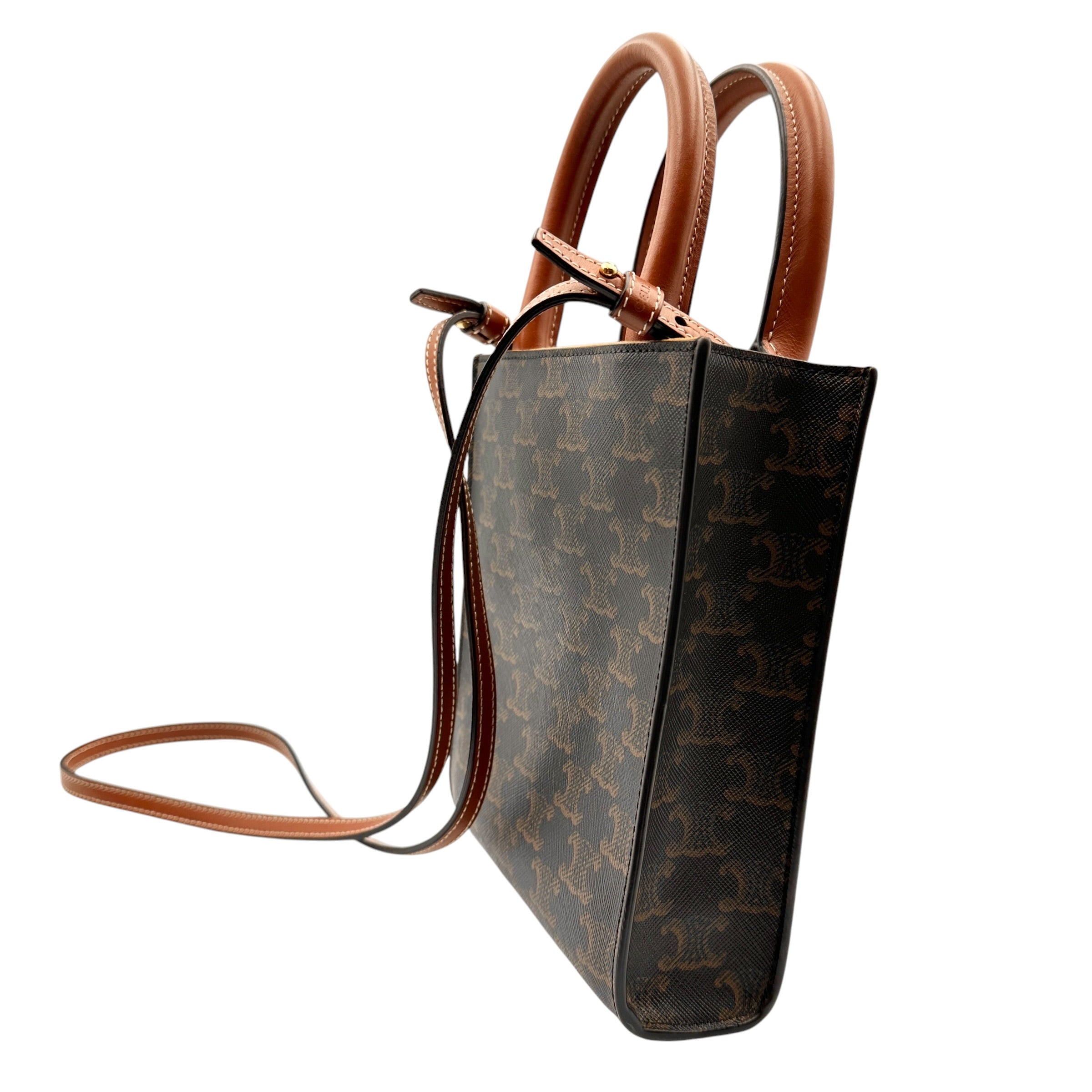 CELINE セリーヌ ミニ バーティカル カバ トリオンフ 2WAYバッグ