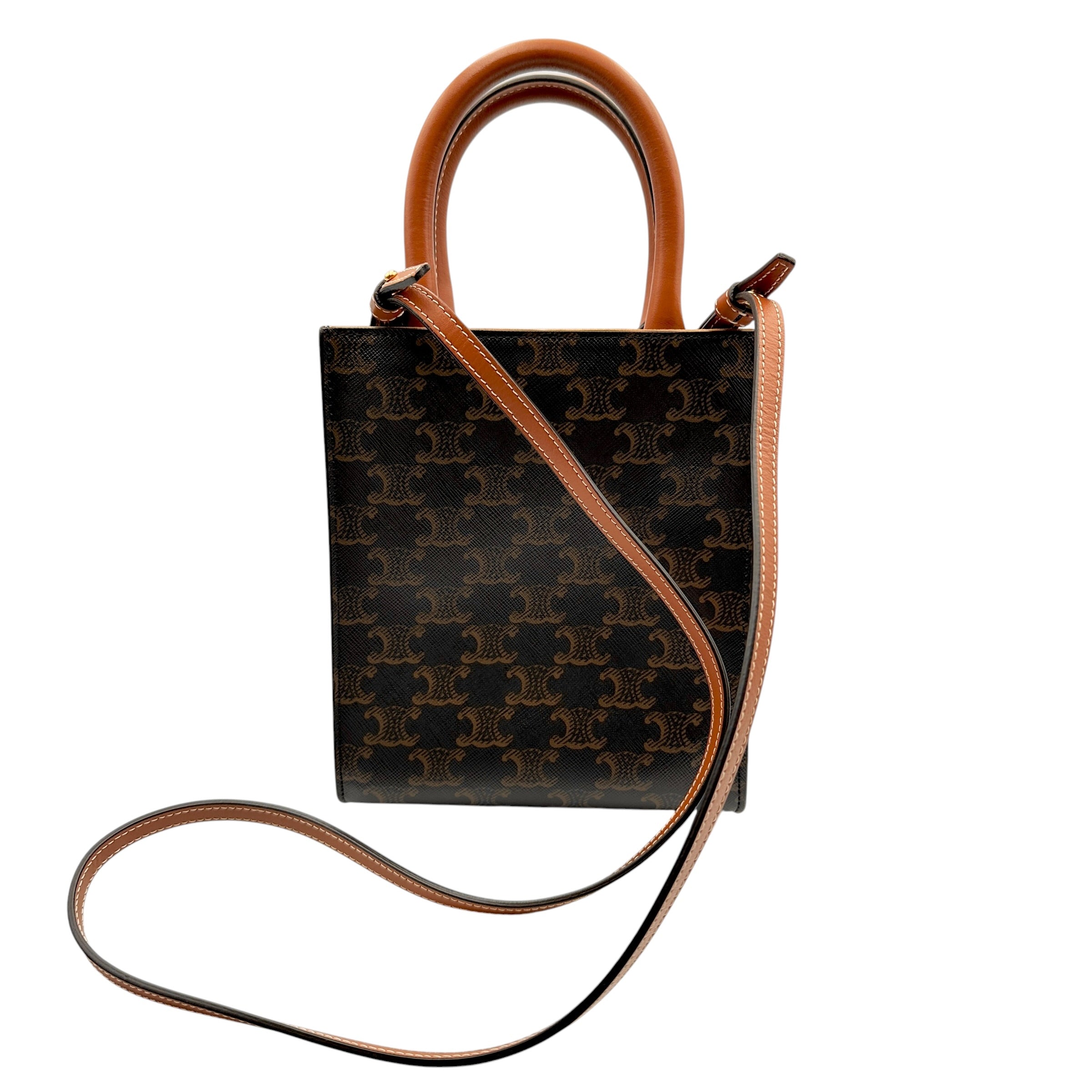 CELINE セリーヌ ミニ バーティカル カバ トリオンフ 2WAYバッグ