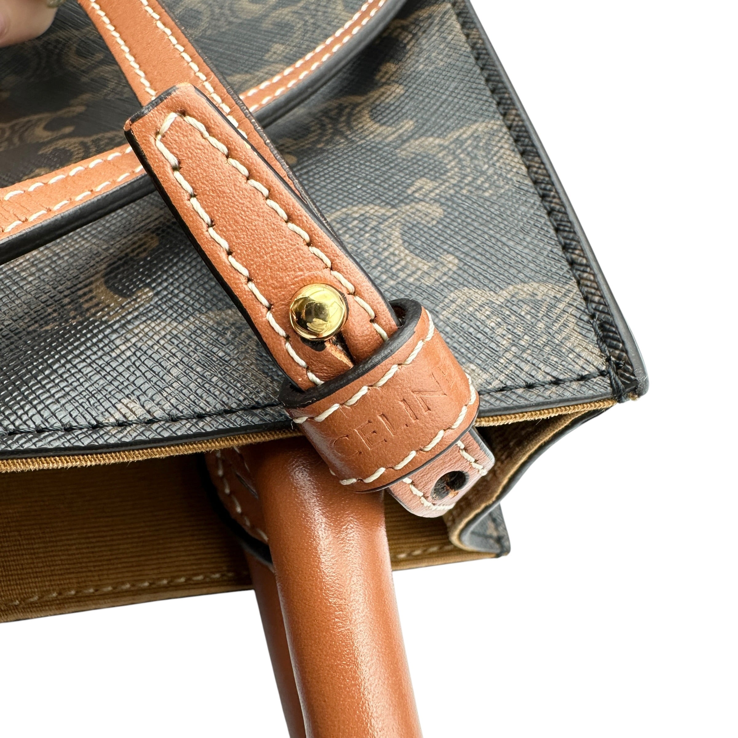 CELINE セリーヌ ミニ バーティカル カバ トリオンフ 2WAYバッグ