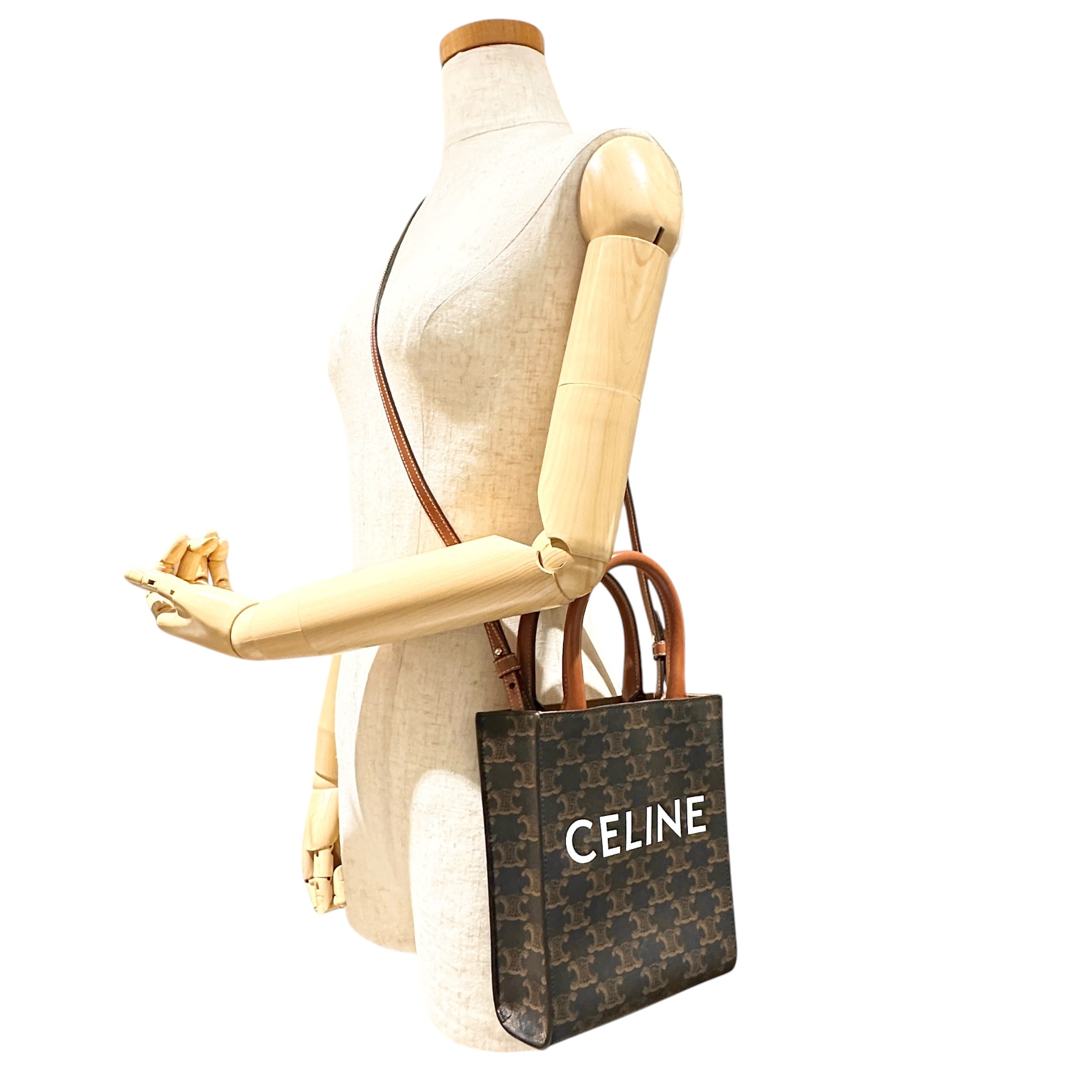 CELINE セリーヌ ミニ バーティカル カバ トリオンフ 2WAYバッグ