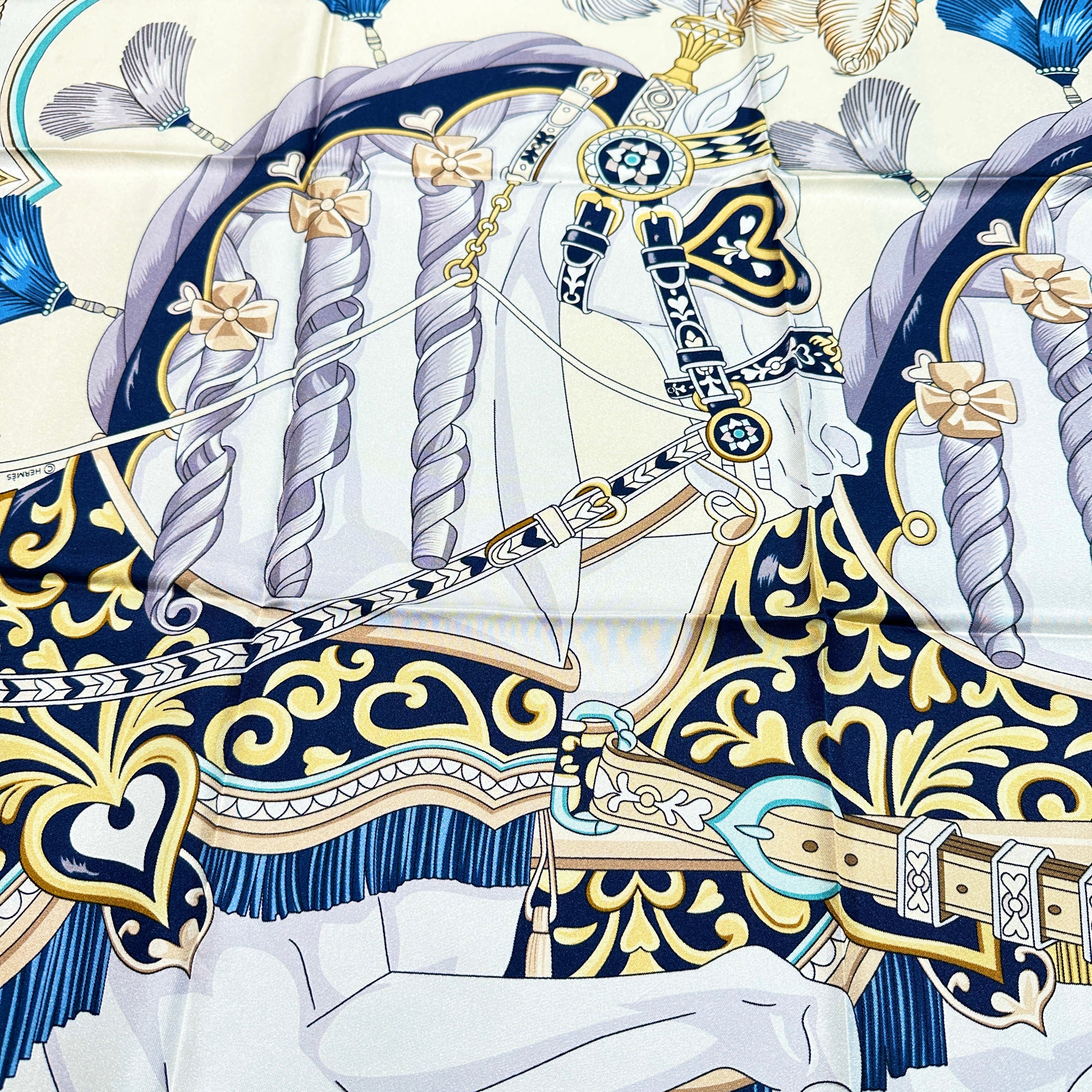 HERMES エルメス カレ90 アルネ・ドゥ・クール 2024年春夏