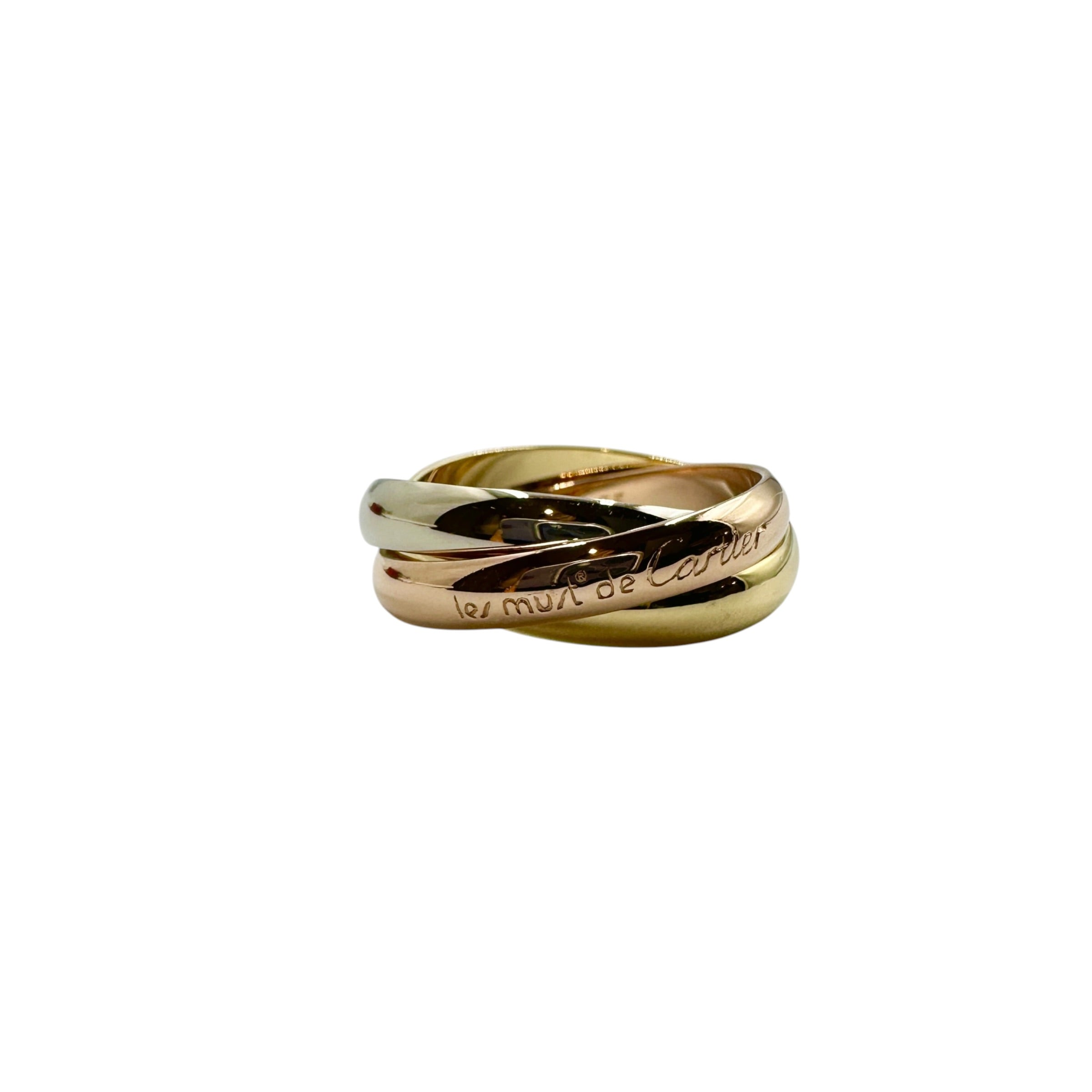 Cartier カルティエ トリニティ リング #55 スリーゴールド K18YG/WG/PG