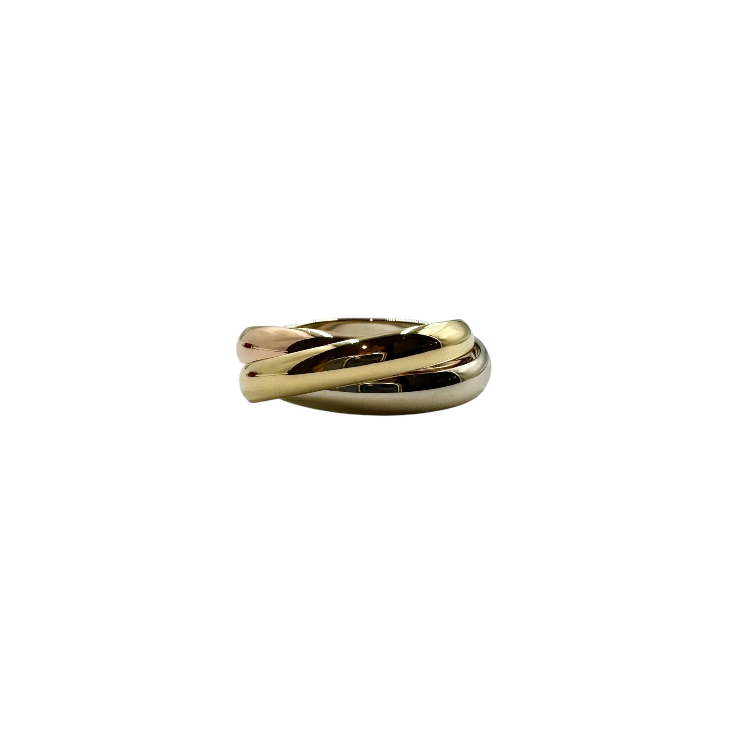 Cartier カルティエ トリニティ リング #55 スリーゴールド K18YG/WG/PG