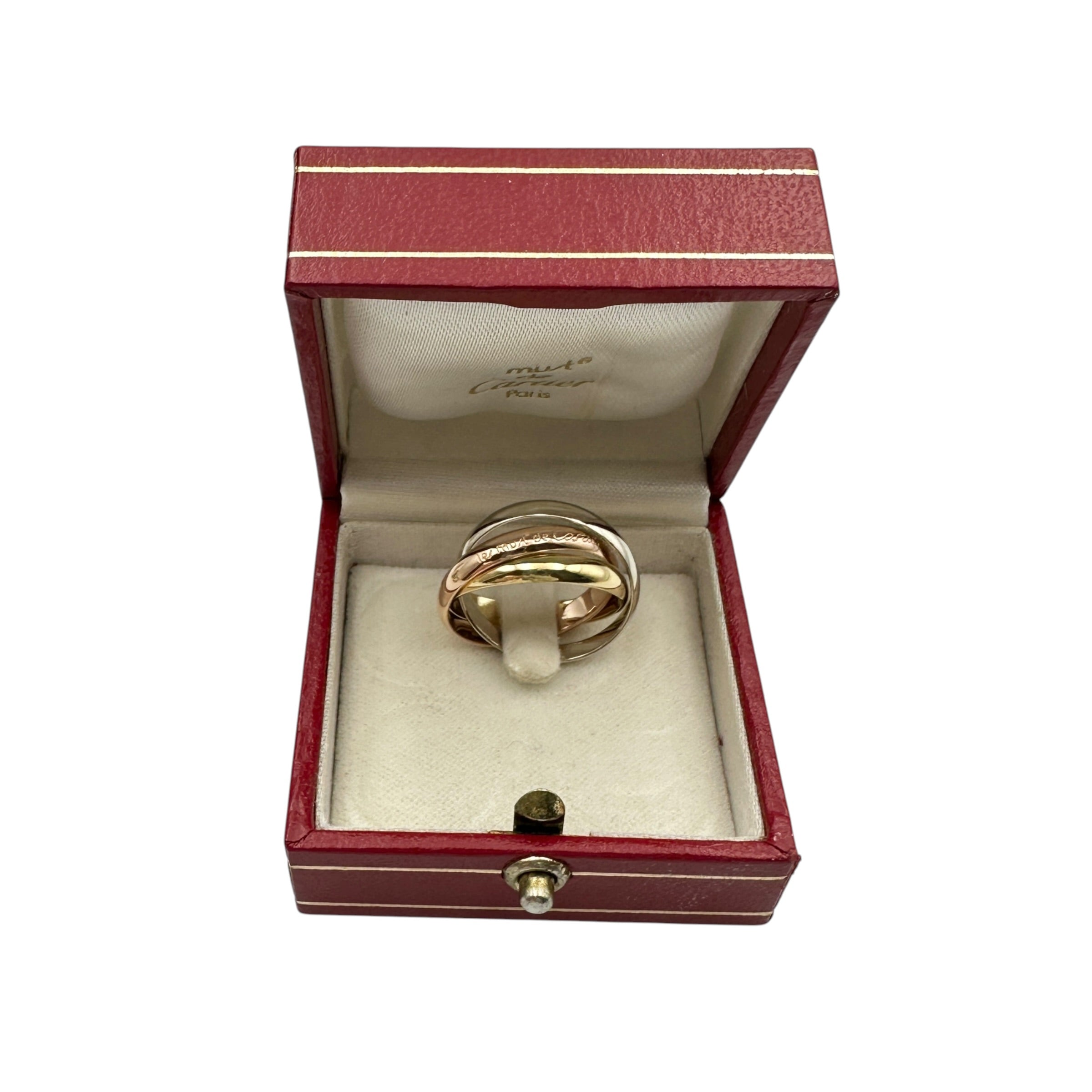 Cartier カルティエ トリニティ リング #55 スリーゴールド K18YG/WG/PG