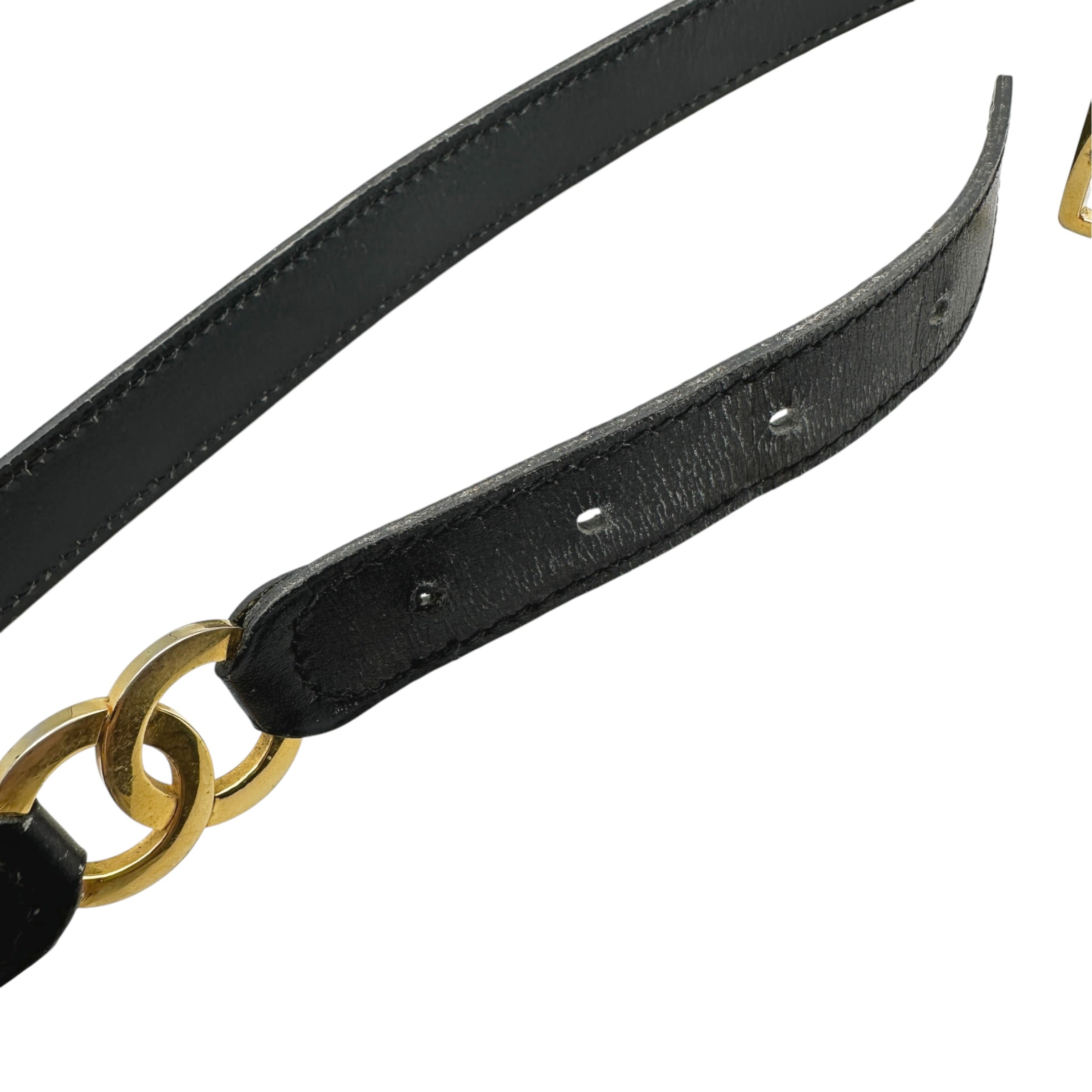 CHANEL シャネル ココマーク レザーベルト #70