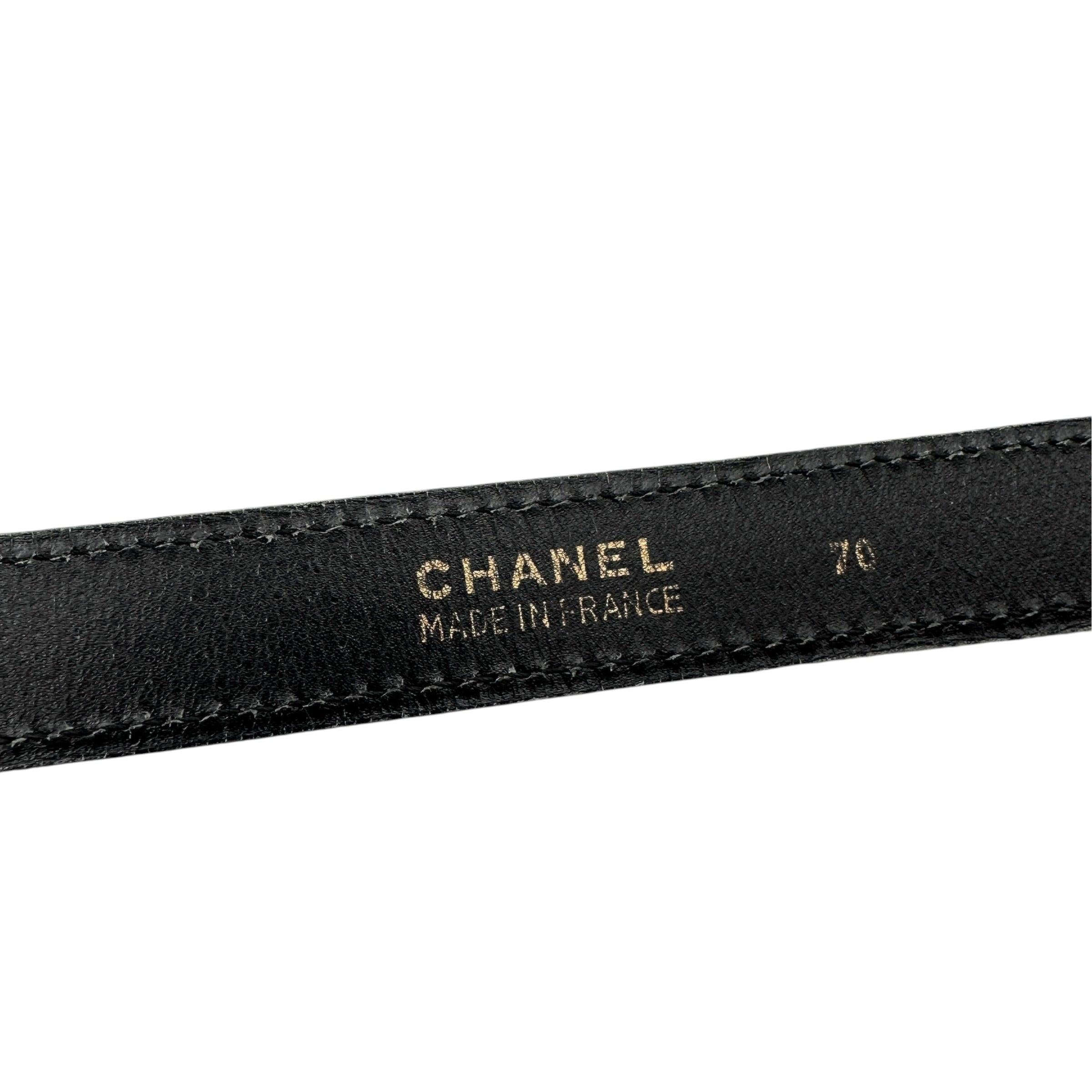 CHANEL シャネル ココマーク レザーベルト #70